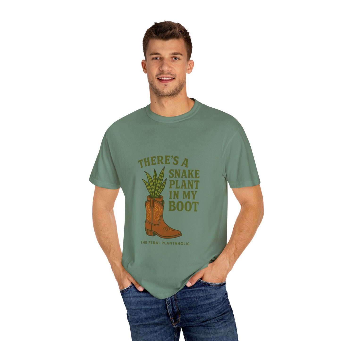 Snake Plant in My Boot T-Shirt | Unisex Garment-Dyed Tee for Plant Lovers, Gardening Gifts, Nature Vibes, Eco-Friendly Clothing, [...]
