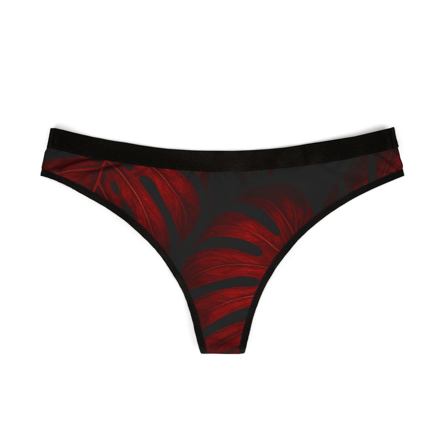 Tropical Floral Women's Thongs - Comfortable AOP Undergarments for Everyday Wear
