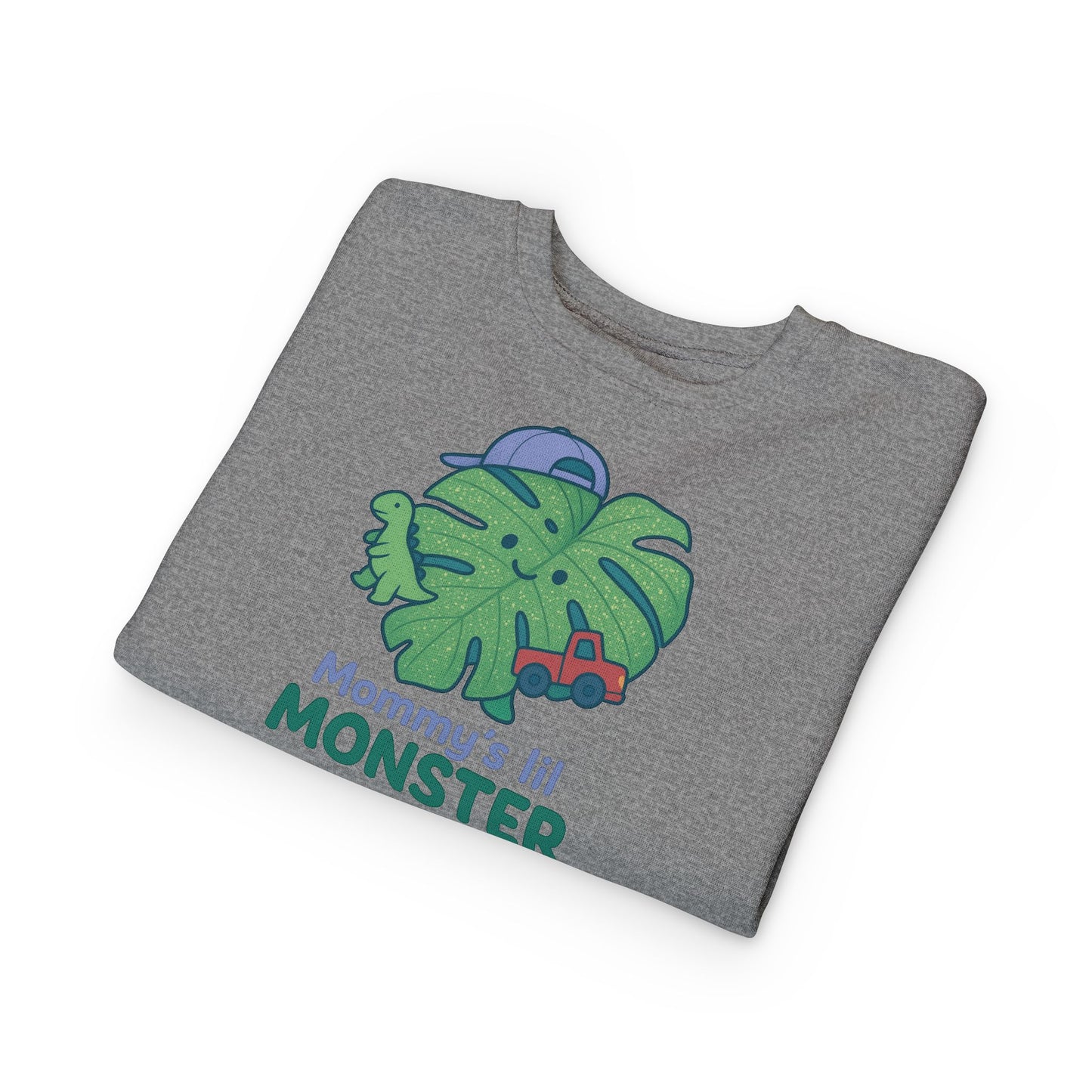 Toddler Monster Sweatshirt with Cute Design, Kids' Apparel, Gifts for Mom, Fun Toddler Clothing, Playdate Outfit