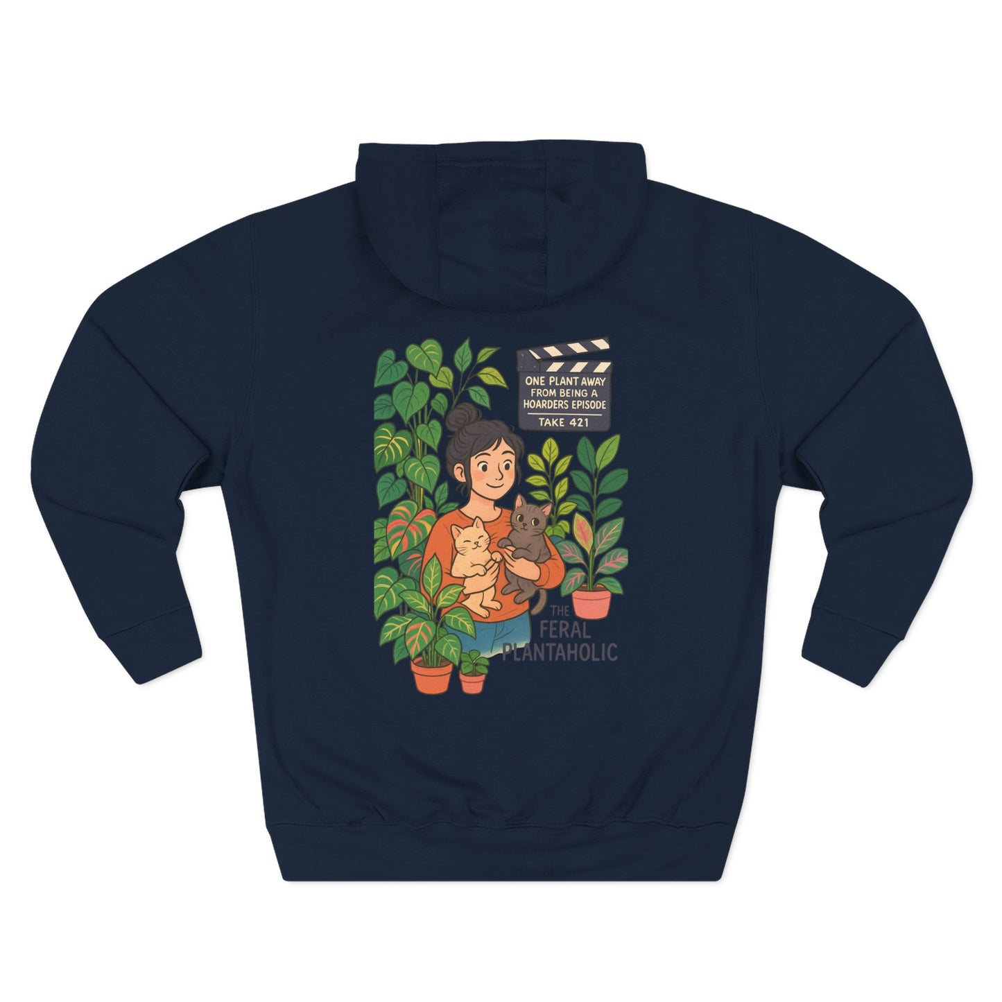Cozy Feral Plant Parent Hoodie, Nature Lover Gift, Cute Pet Enthusiast Sweatshirt, Perfect for Plant Lovers, Eco-Friendly Fashion