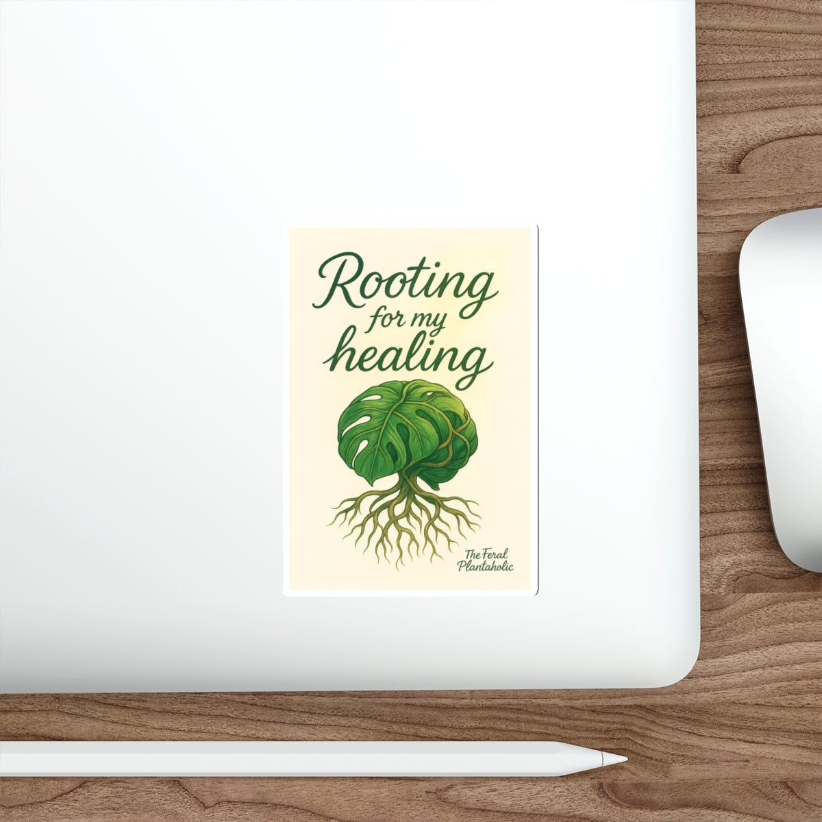 Rooting for My Healing Die-Cut Stickers - Inspirational Plant Design