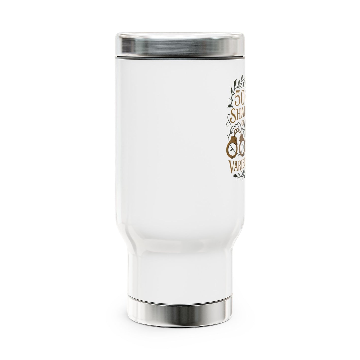 Stainless Steel Travel Mug with Handle, 14oz