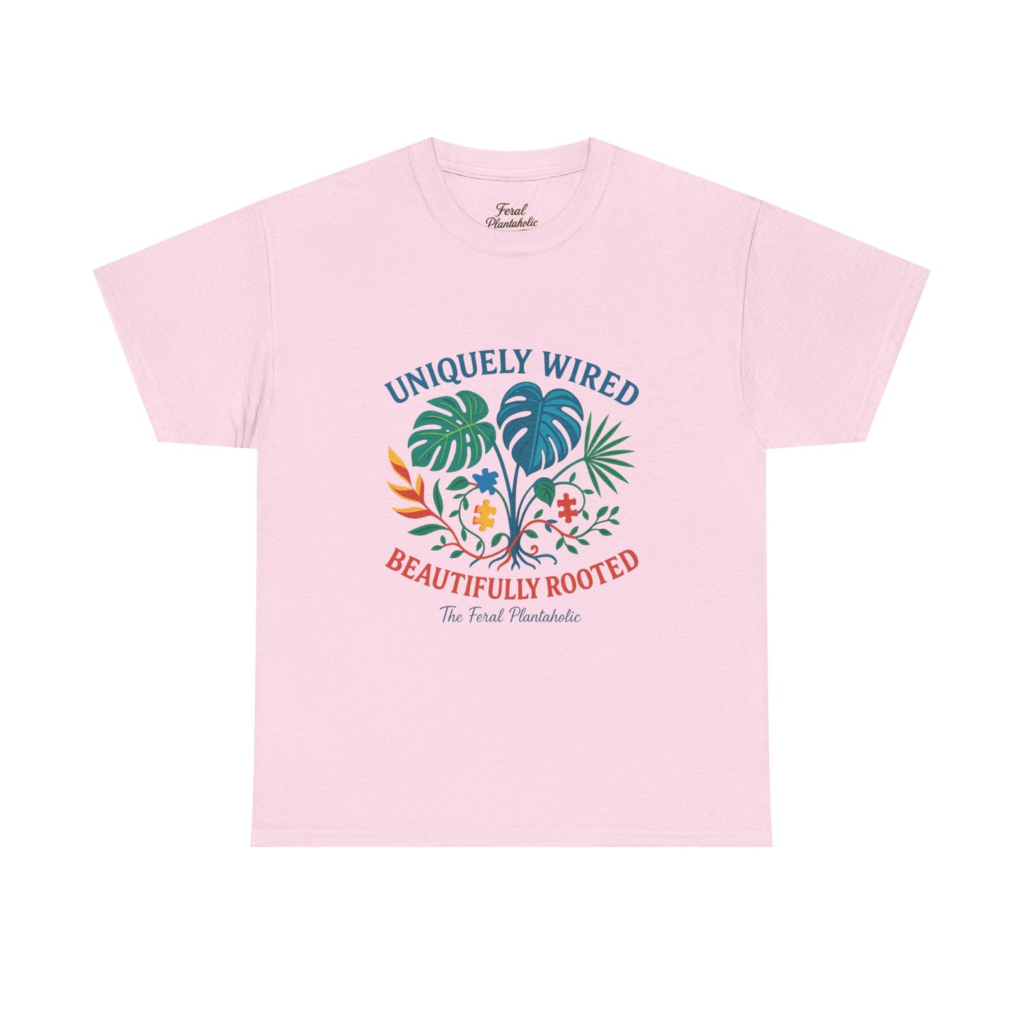 T-Shirt featuring 'Uniquely Wired, Beautifully Rooted' Design, Perfect Gift for Plant Lovers, Casual Wear, Eco-friendly Fashion, [...]