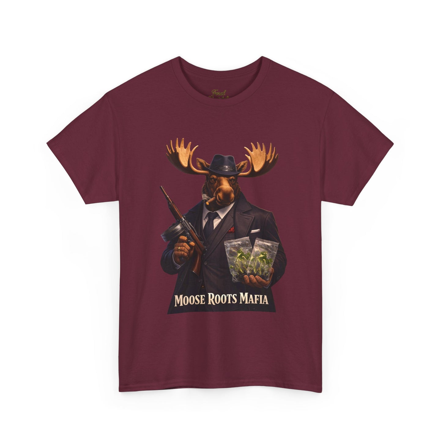Moose Roots Mafia T-Shirt — Retro Moose Gang Artwork Tee