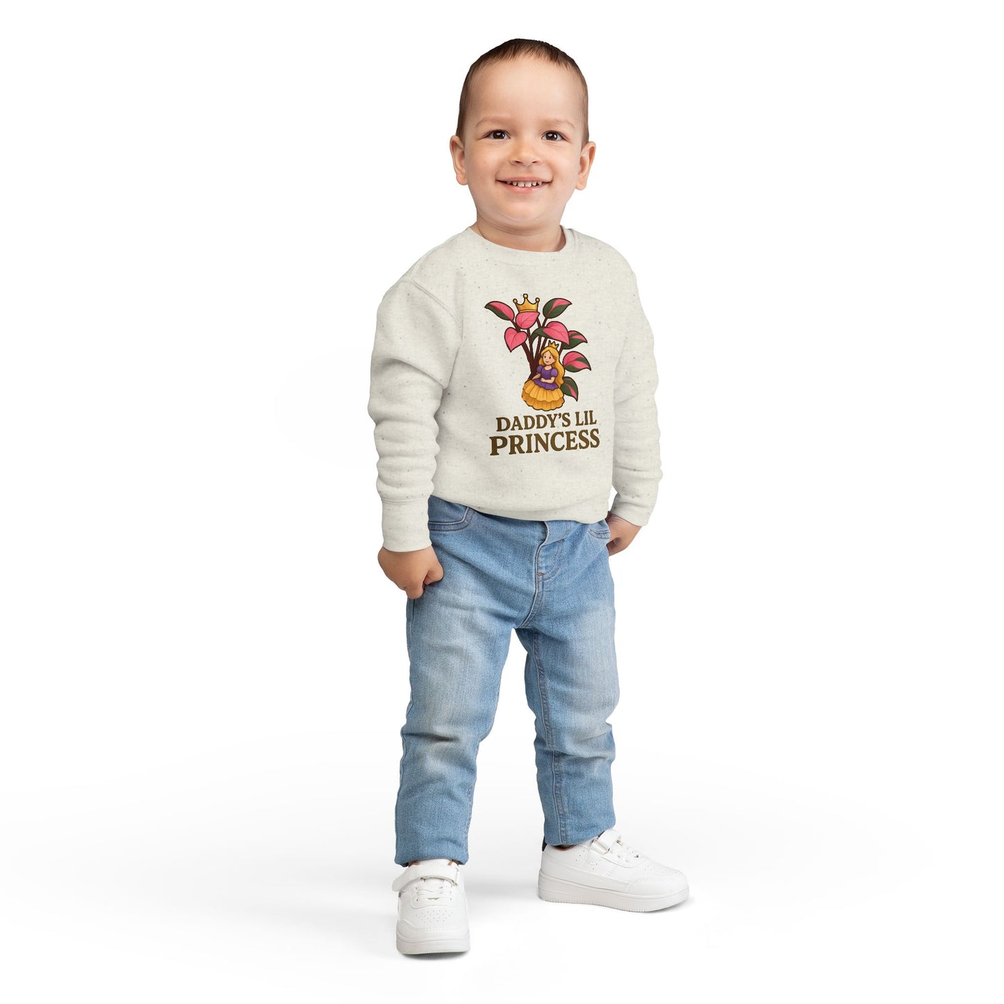 Toddler Sweatshirt - Daddy's Lil Princess, Cute Kids Sweatshirt, Toddler Gifts, Birthday Apparel, Little Princess Outfit, Baby Shower Gift