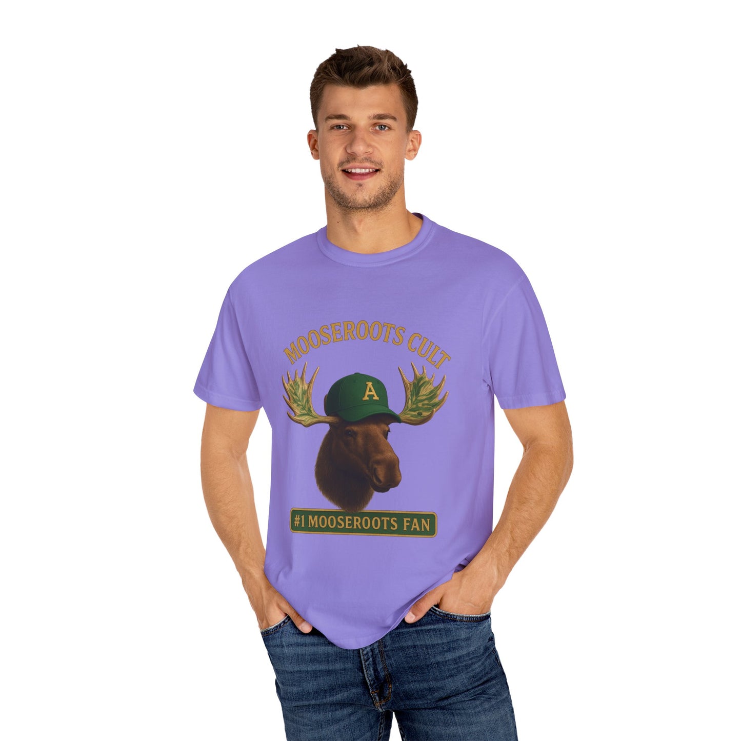 Moose Root Fan T-Shirt - Unisex Garment-Dyed Tee