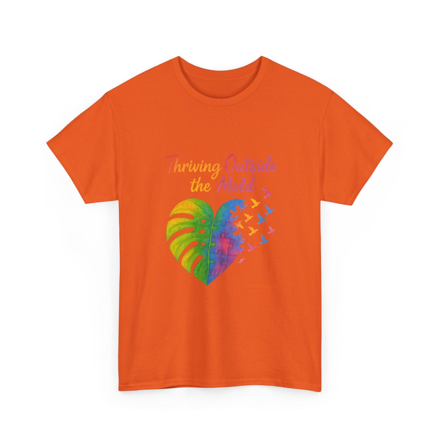 Colorful Inspirational T-Shirt, Unisex Heavy Cotton Tee for Moods, Casual Wear, Gifts for Friends, Self-Love, Spring Fashion