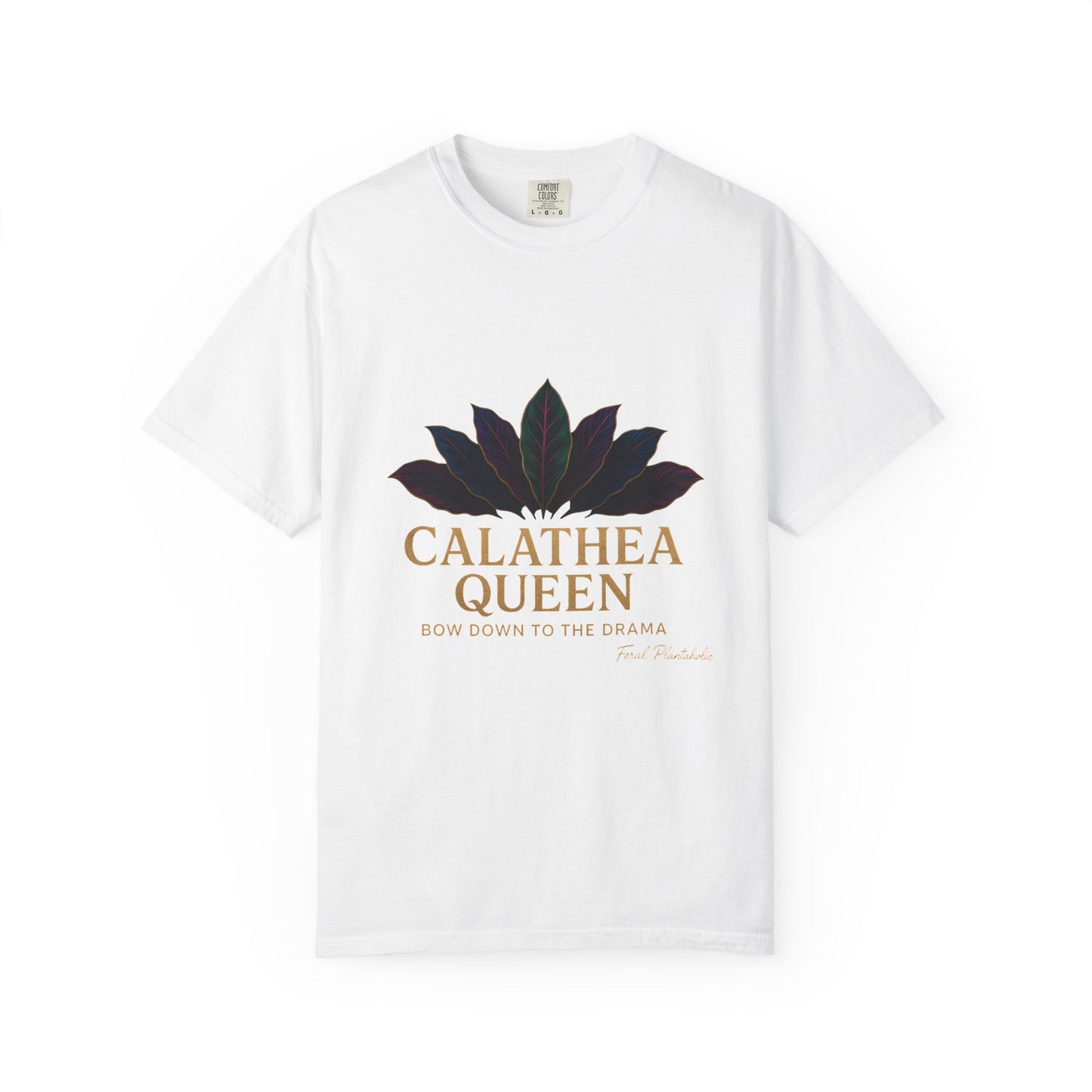 Calathea Queen T-Shirt | Unisex Plant Lover Tee, Botanical Gift, Houseplant Apparel, Nature Lover Wear, Eco-Friendly Statement Top