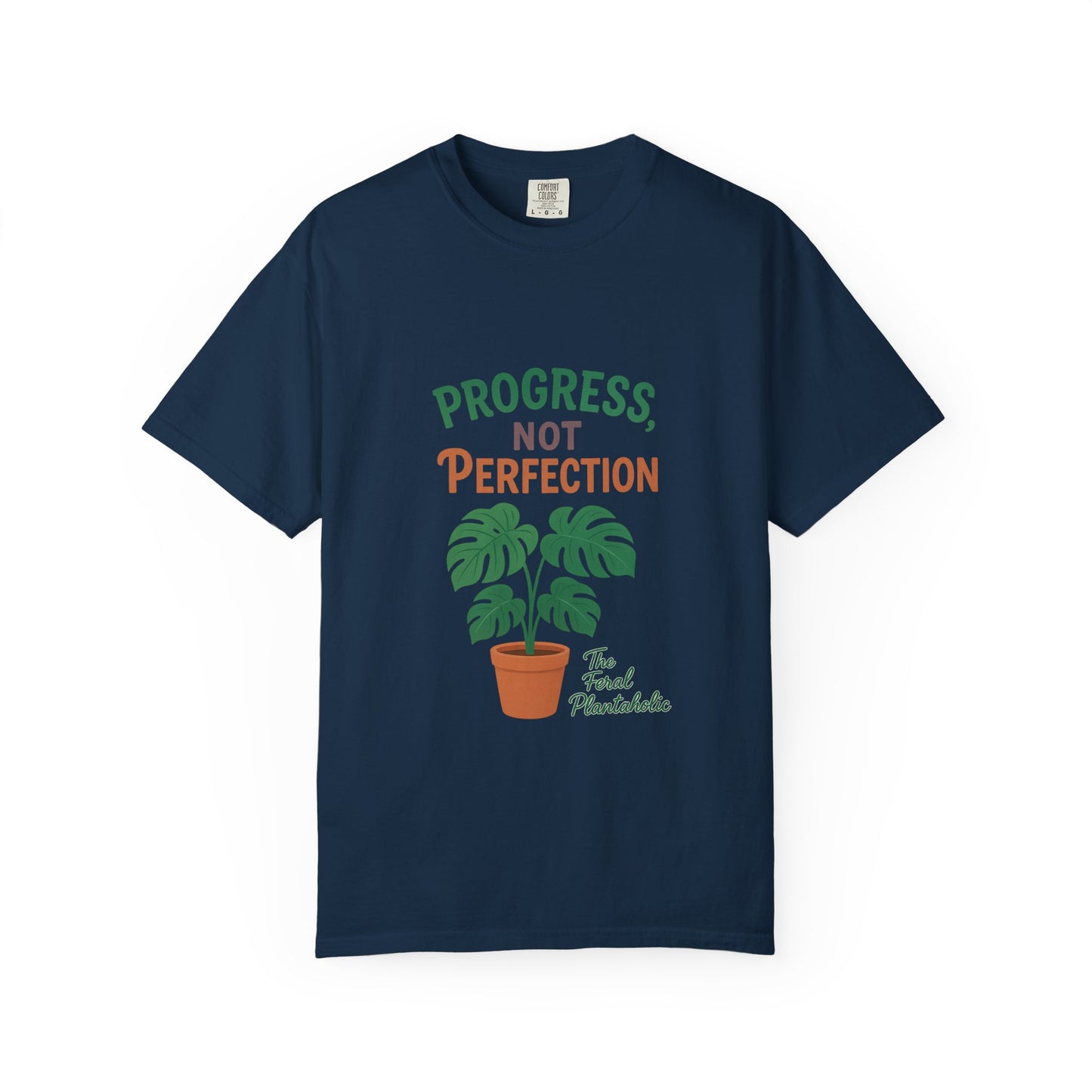 Progress Not Perfection Plant T-Shirt, Casual Unisex Tee, Gift for Plant Lovers, Eco-Friendly Fashion, Gardening Apparel, Relaxed Fit