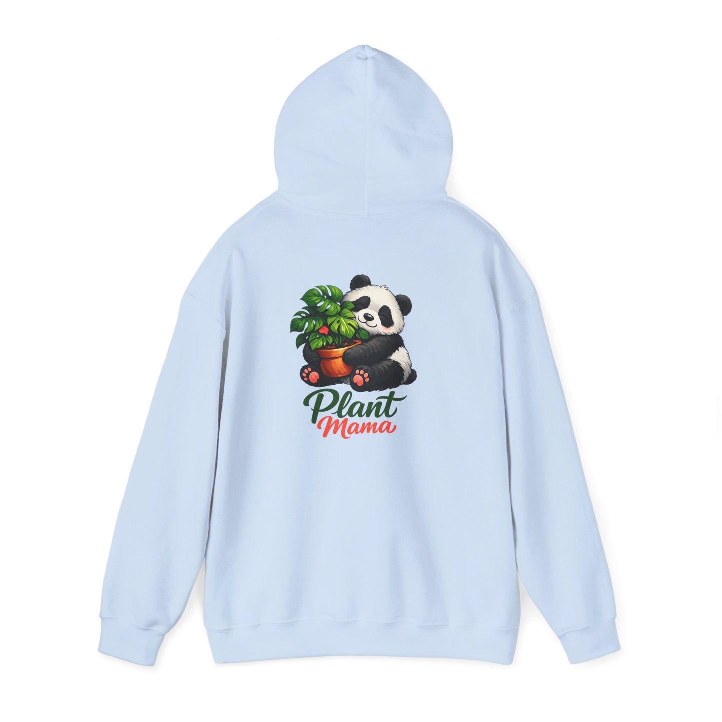 Plant Mama Hoodie — Cute Panda Holding Houseplant Sweatshirt
