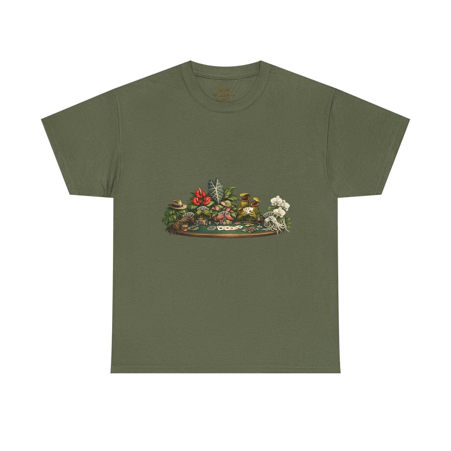 Vintage Botanical Dish Garden Tee — Floral Still Life Graphic T-Shirt