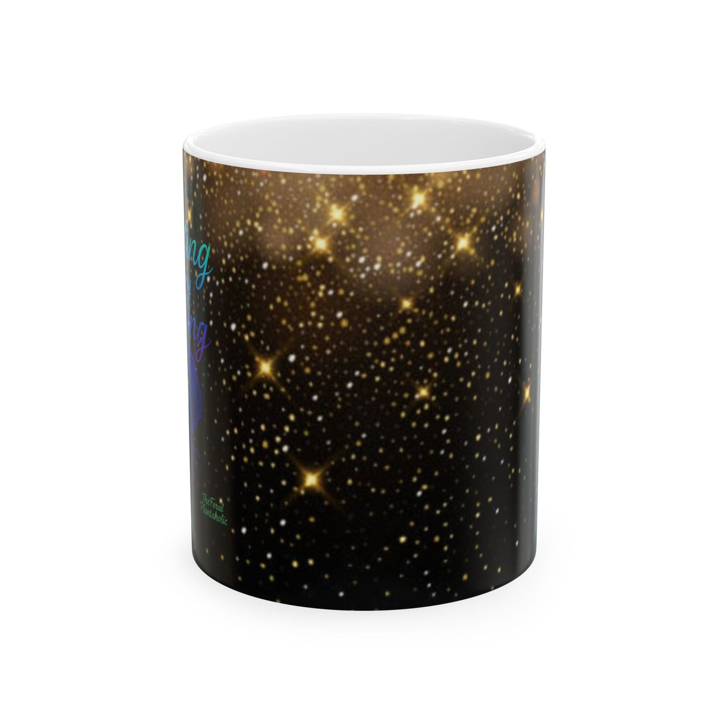 Cosmic Dream Ceramic Mug, Starry Night Coffee Cup, Celestial Gift for Stargazers, Inspirational Drinkware, Galaxy Theme Mug