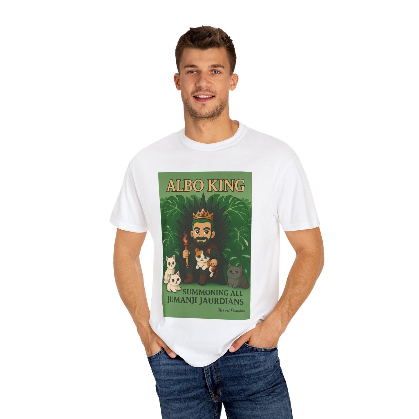 Albo King T-Shirt – "Summoning All Jumanji Jaurdians" Graphic Tee