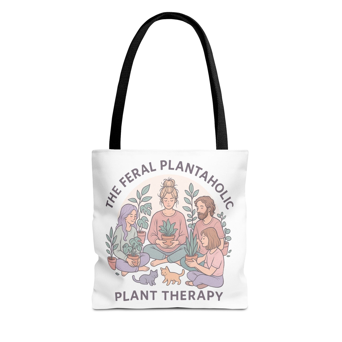 Feral Plantaholic Tote Bag, Plant Therapy Bag, Eco-Friendly Tote, Gifts for Gardeners, Plant Lover Accessories, Boho Style