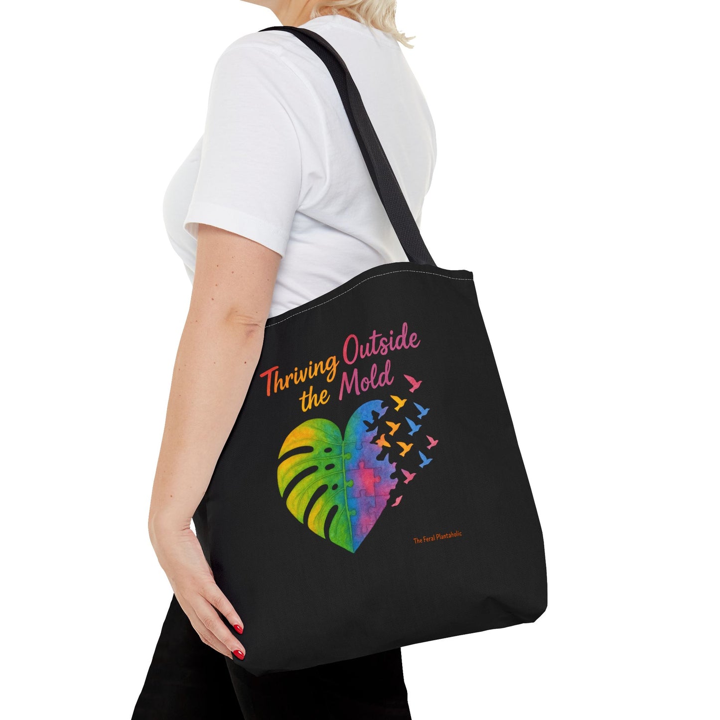 Vibrant Motivational Tote Bag | Thriving Outside the Mold | Eco-Friendly Bag, Inspirational Gift, Beach Tote, Everyday Carryall
