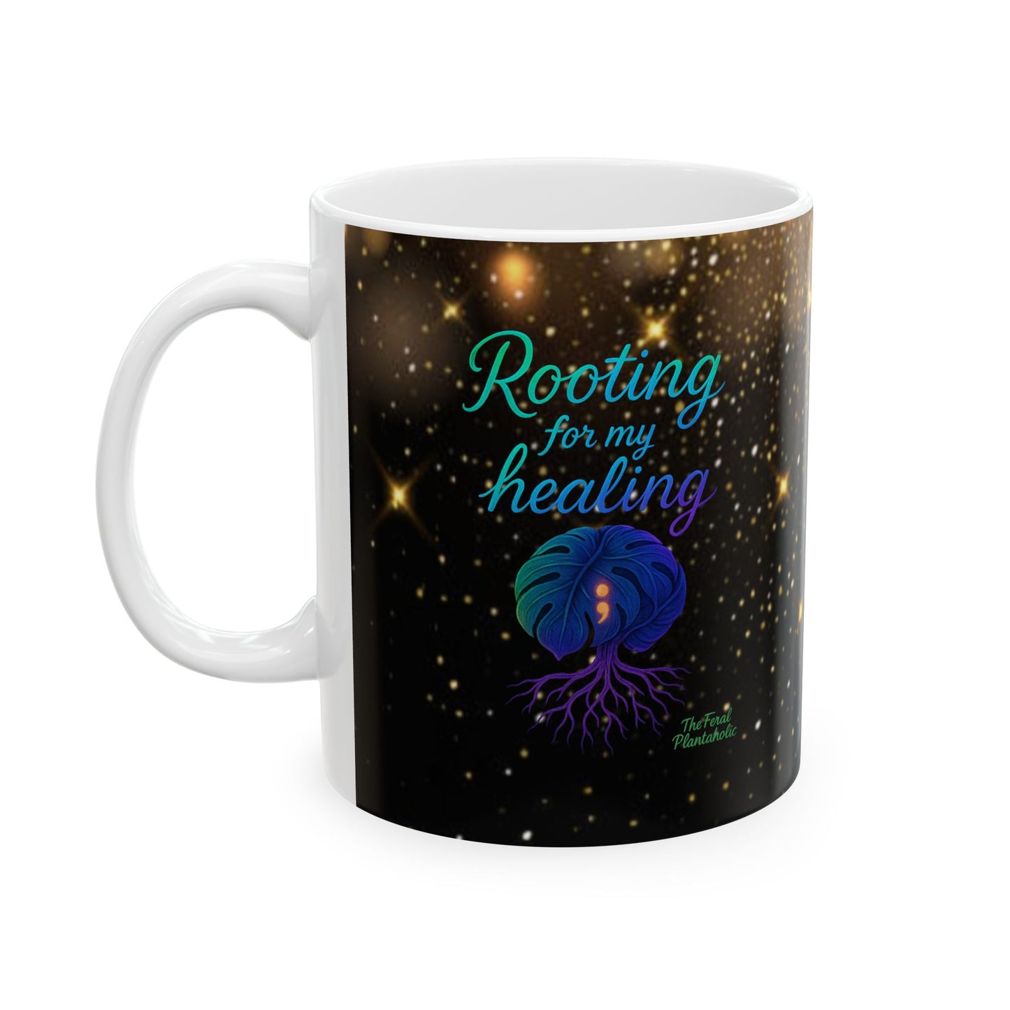 Cosmic Dream Ceramic Mug, Starry Night Coffee Cup, Celestial Gift for Stargazers, Inspirational Drinkware, Galaxy Theme Mug