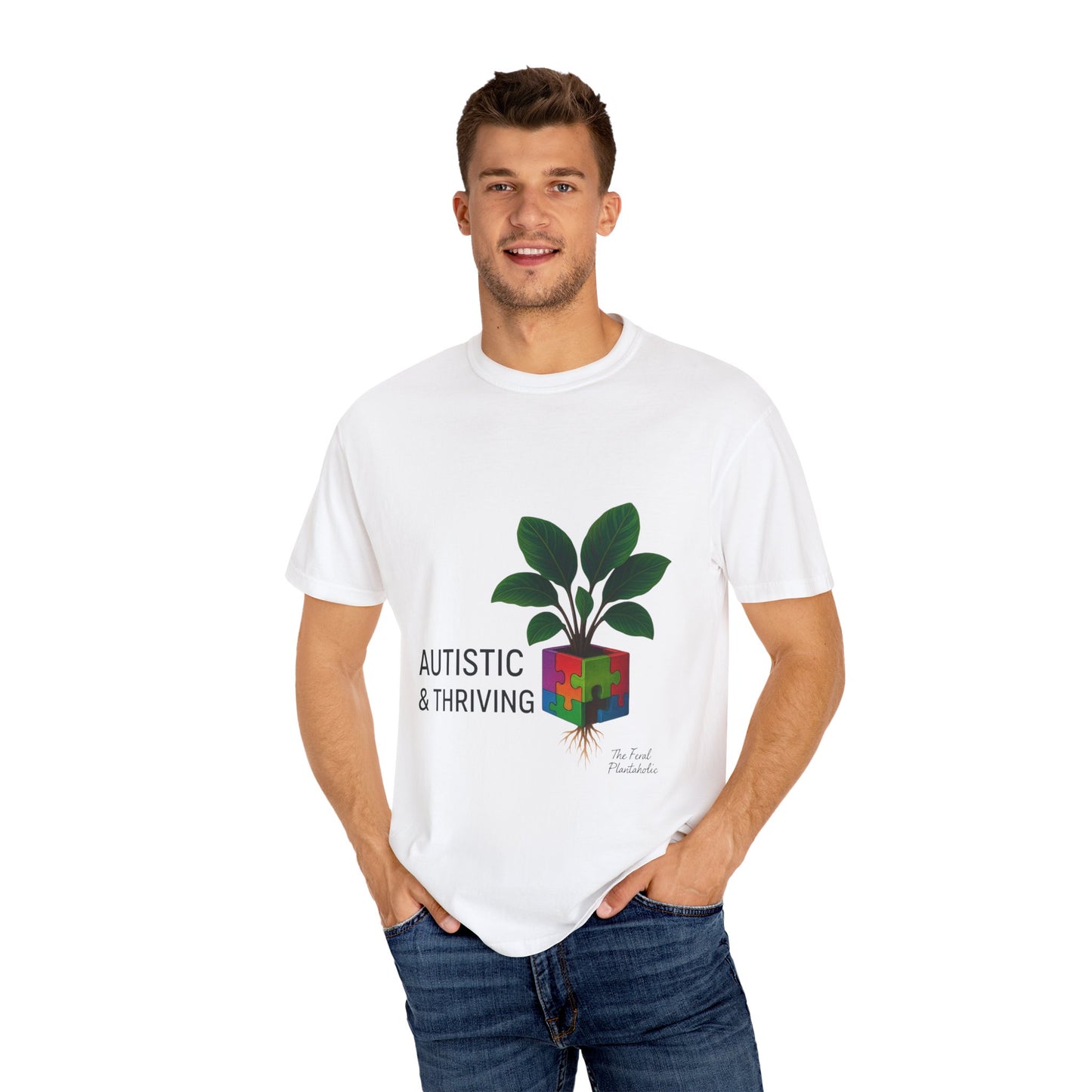 Autistic & Thriving Unisex T-Shirt, Conscious Fashion, Gift for Autism Awareness, Eco-Friendly Apparel, Positive Vibes, Everyday Wear