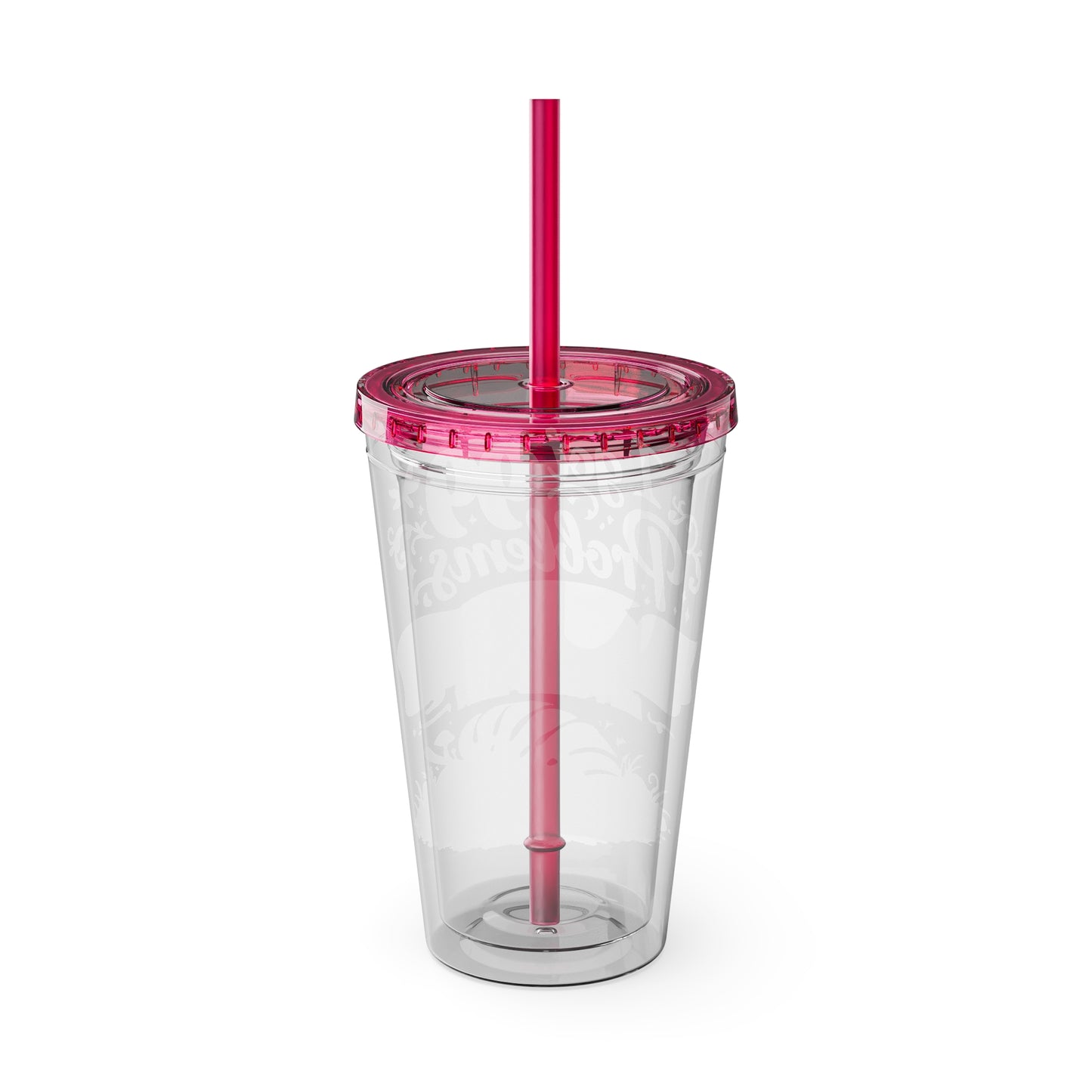 Sunsplash 16oz Tumbler with Straw — "I Got 99 Problems But a Dropped Leaf Ain't One" Plant Lover Cup