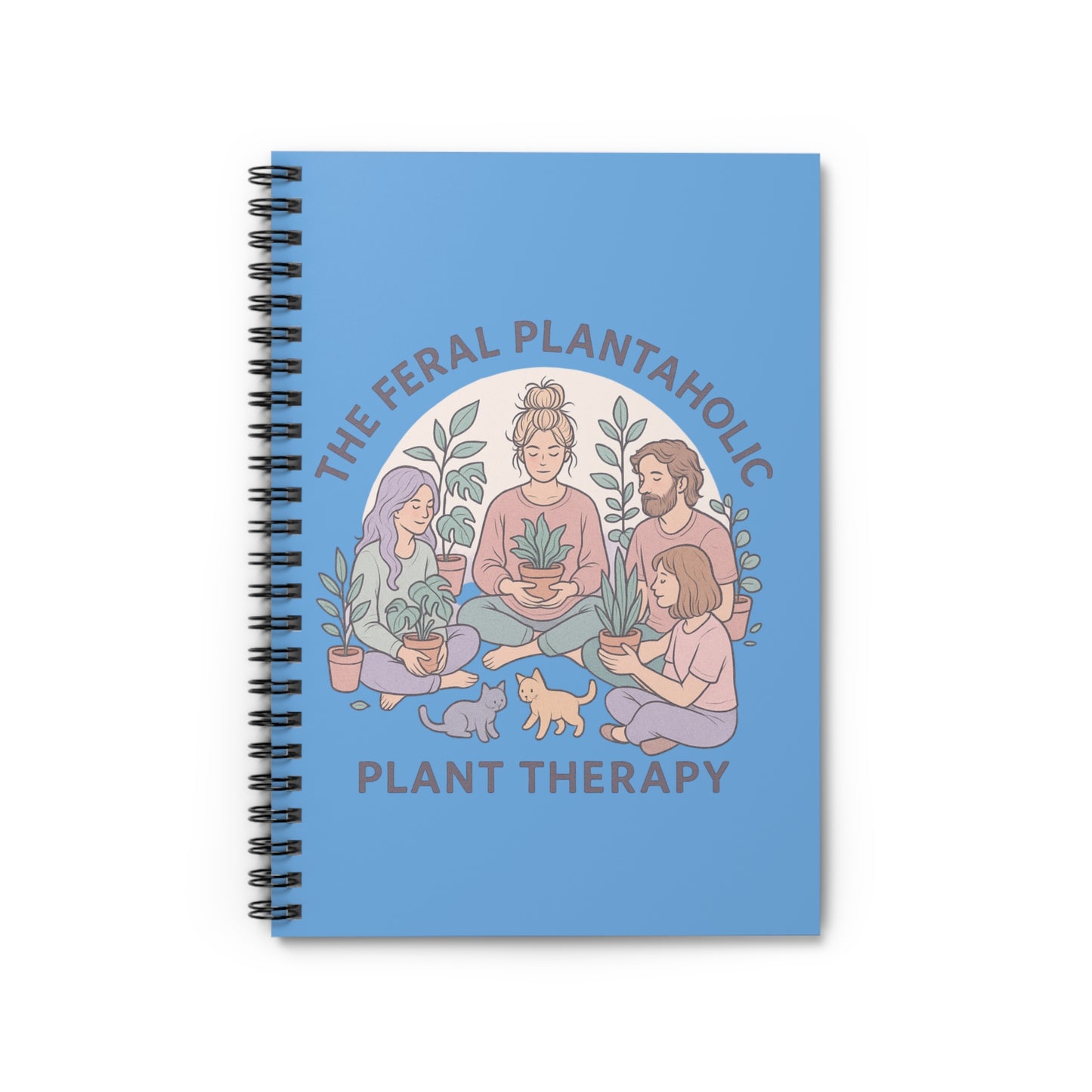 Plant Therapy Spiral Notebook - Perfect for Gardeners, Plant Lovers, Gift for Nature Enthusiasts, Journal, Stationery, Eco-Friendly