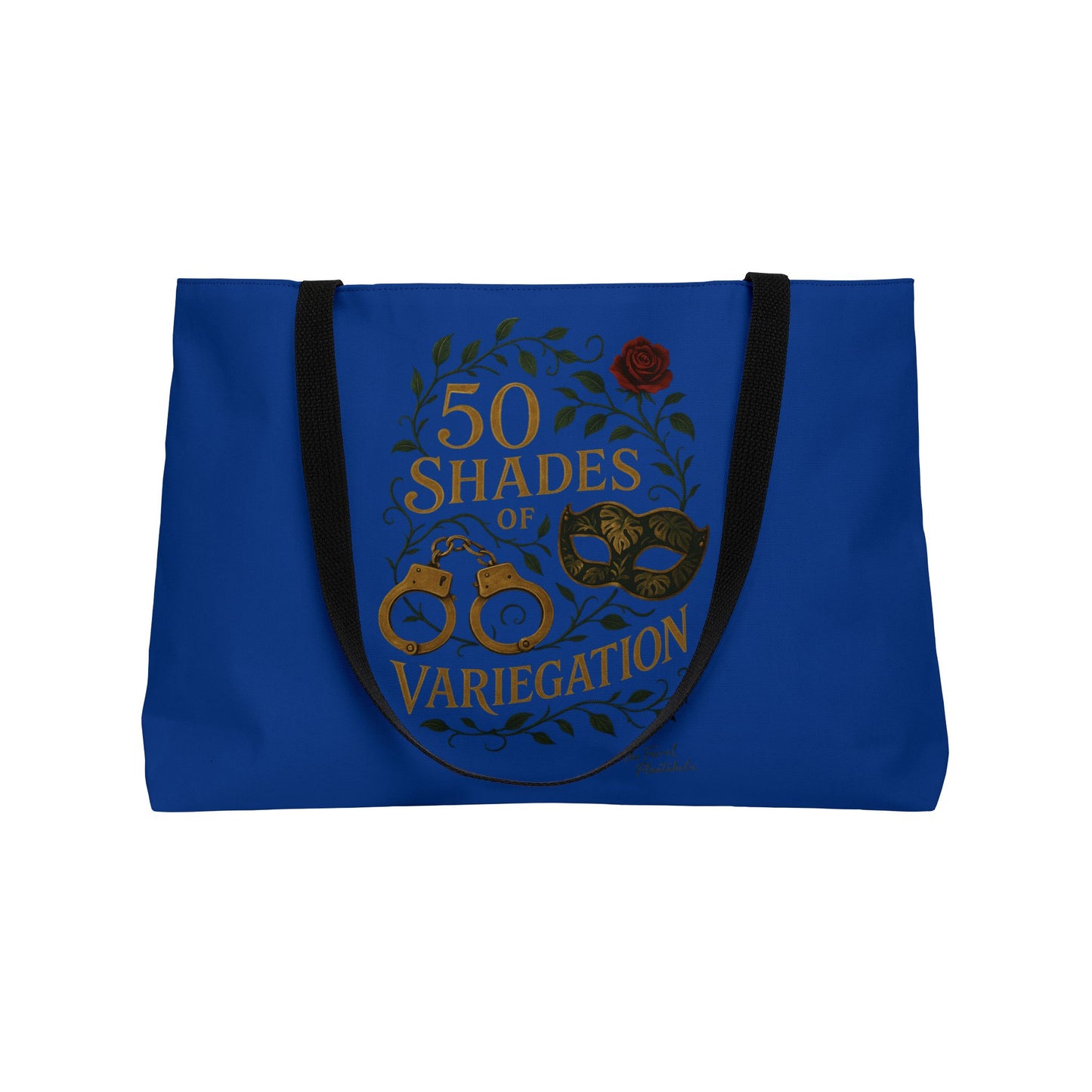 50 Shades of Variegation Tote Bag — Botanical Plant Lover Weekender Tote