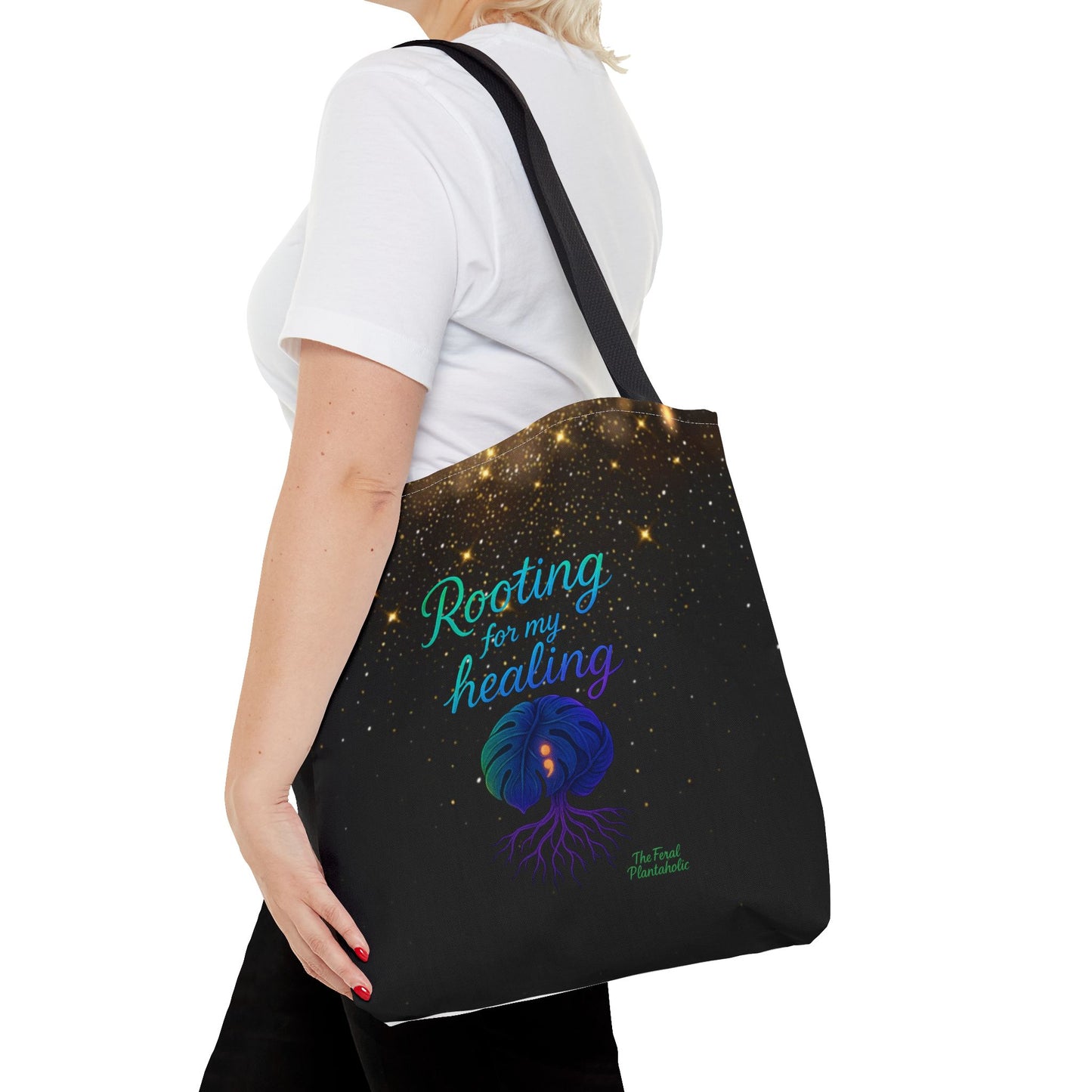 Healing Affirmation Tote Bag, Empowering Tote, Gift for Wellness, Inspirational Bag, Motivational Tote, Self-Care Accessory