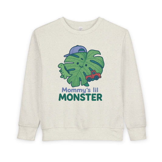 Toddler Monster Sweatshirt with Cute Design, Kids' Apparel, Gifts for Mom, Fun Toddler Clothing, Playdate Outfit