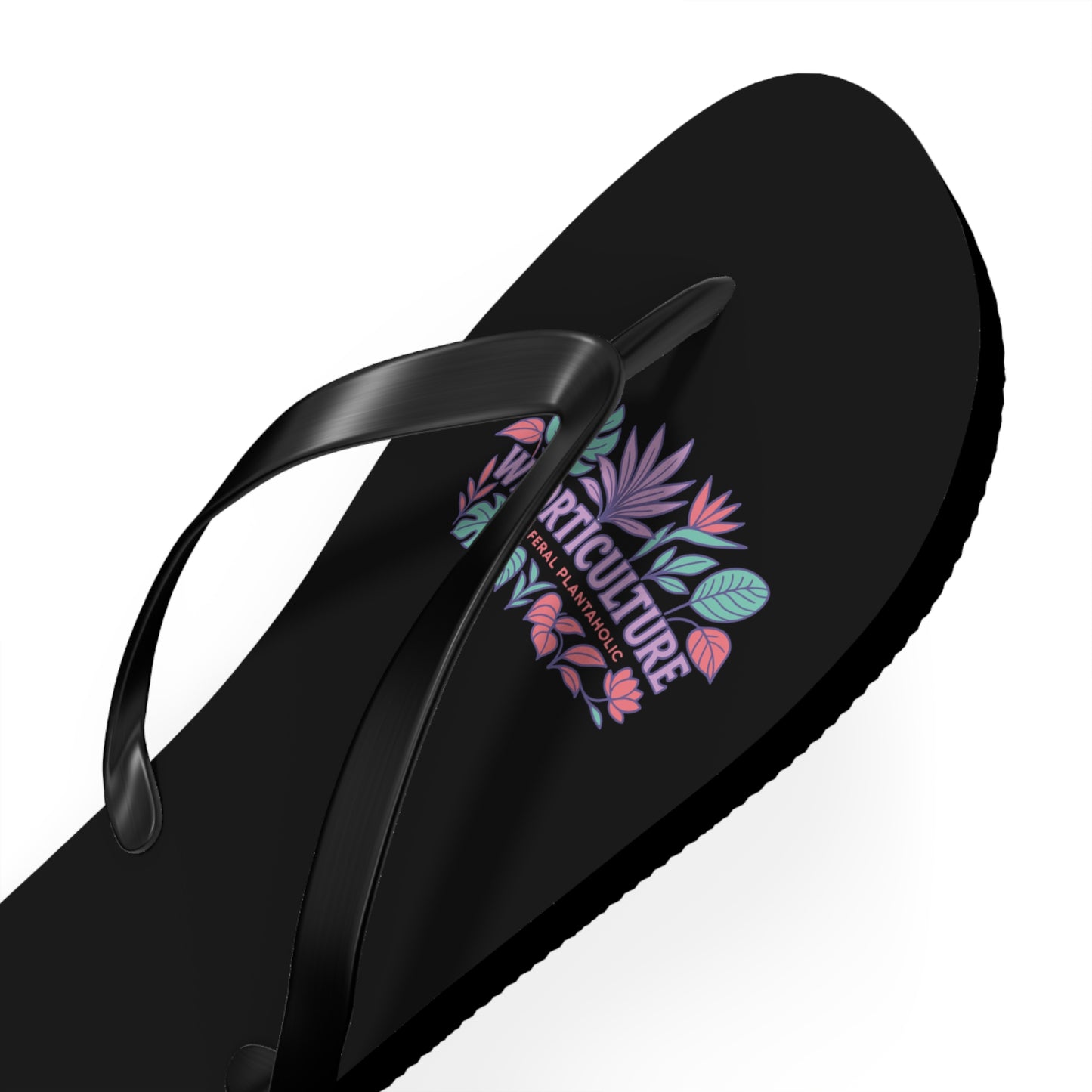 Horticulture Flip Flops, Summer Sandals for Garden Lovers, Beach Wear, Plant Enthusiast Gift, Vacation Footwear, Floral Sandals