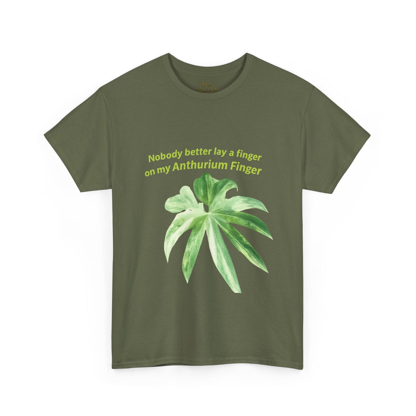Anthurium Finger T-Shirt — Botanical Plant Lover Tee