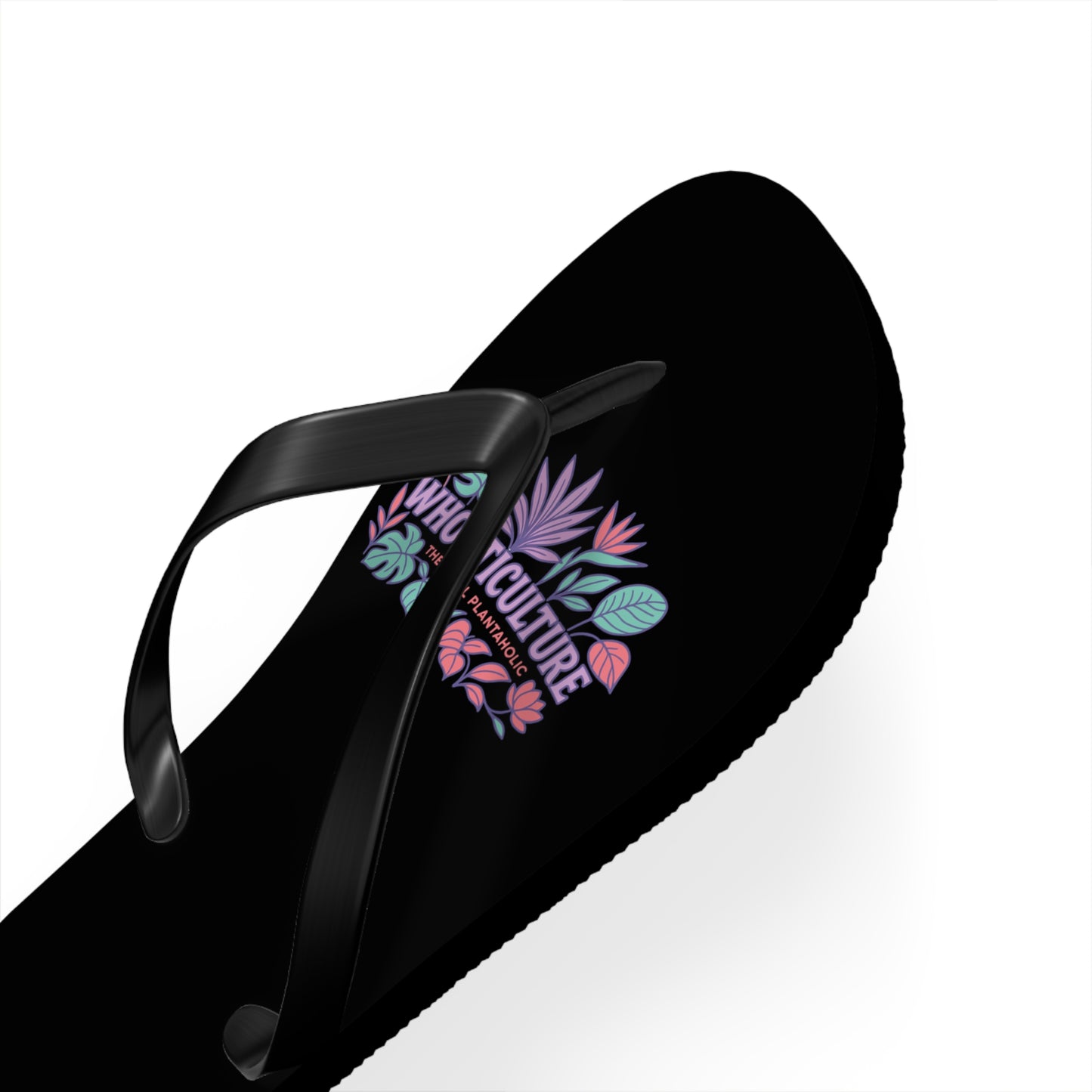 Horticulture Flip Flops, Summer Sandals for Garden Lovers, Beach Wear, Plant Enthusiast Gift, Vacation Footwear, Floral Sandals