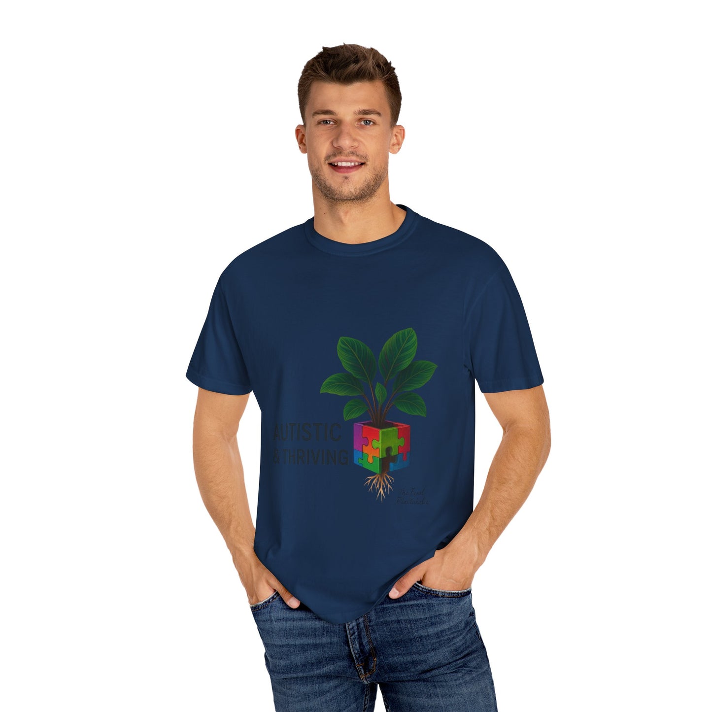 Autistic & Thriving Unisex T-Shirt, Conscious Fashion, Gift for Autism Awareness, Eco-Friendly Apparel, Positive Vibes, Everyday Wear