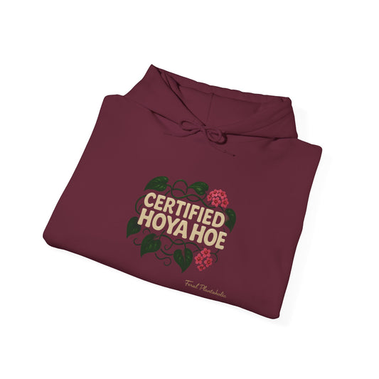 Certified Hoya Hoe Hoodie, Cute Plant Lover Sweatshirt, Gardening Gift, Cozy Unisex Sweater, Nature Lover Apparel