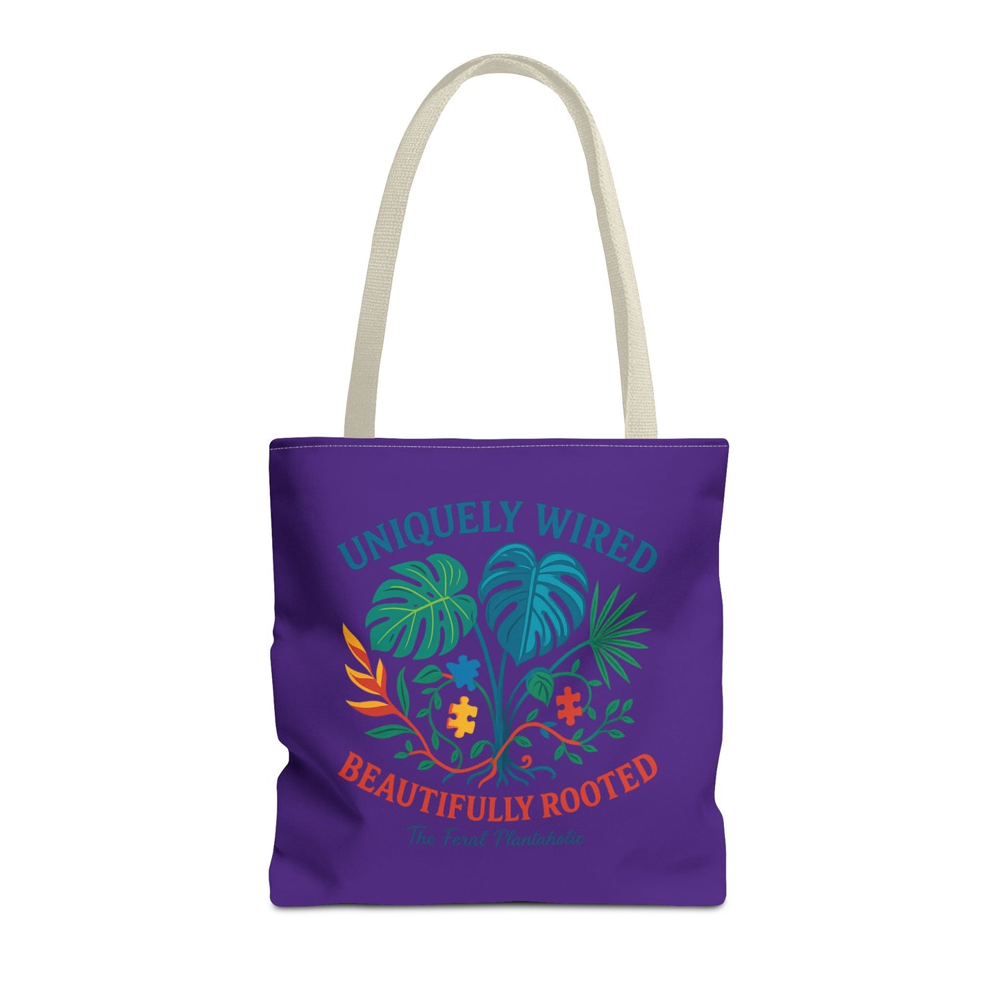 Vibrant Tropical Tote Bag - Uniquely Wired, Beautifully Rooted