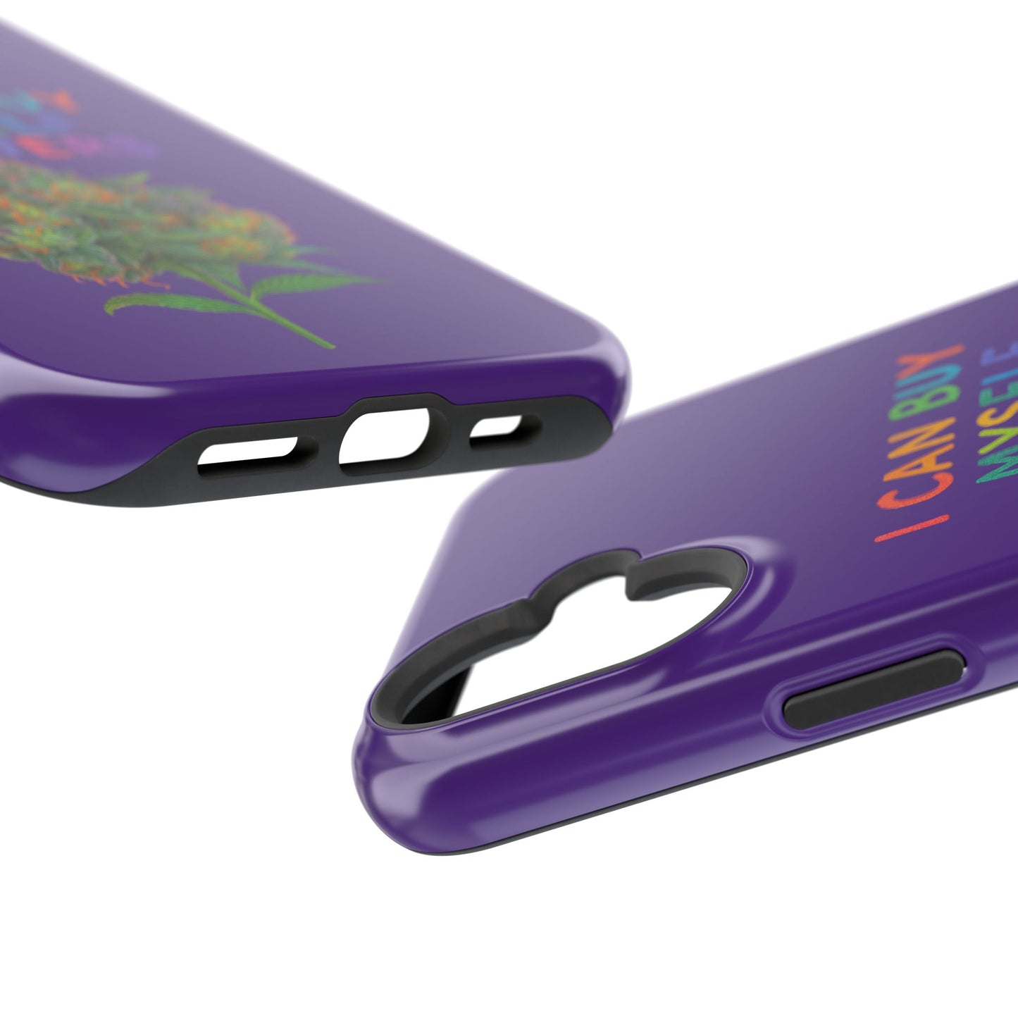 Impact-Resistant Phone Case — "I Can Buy Myself Flowers" Colorful Floral Statement