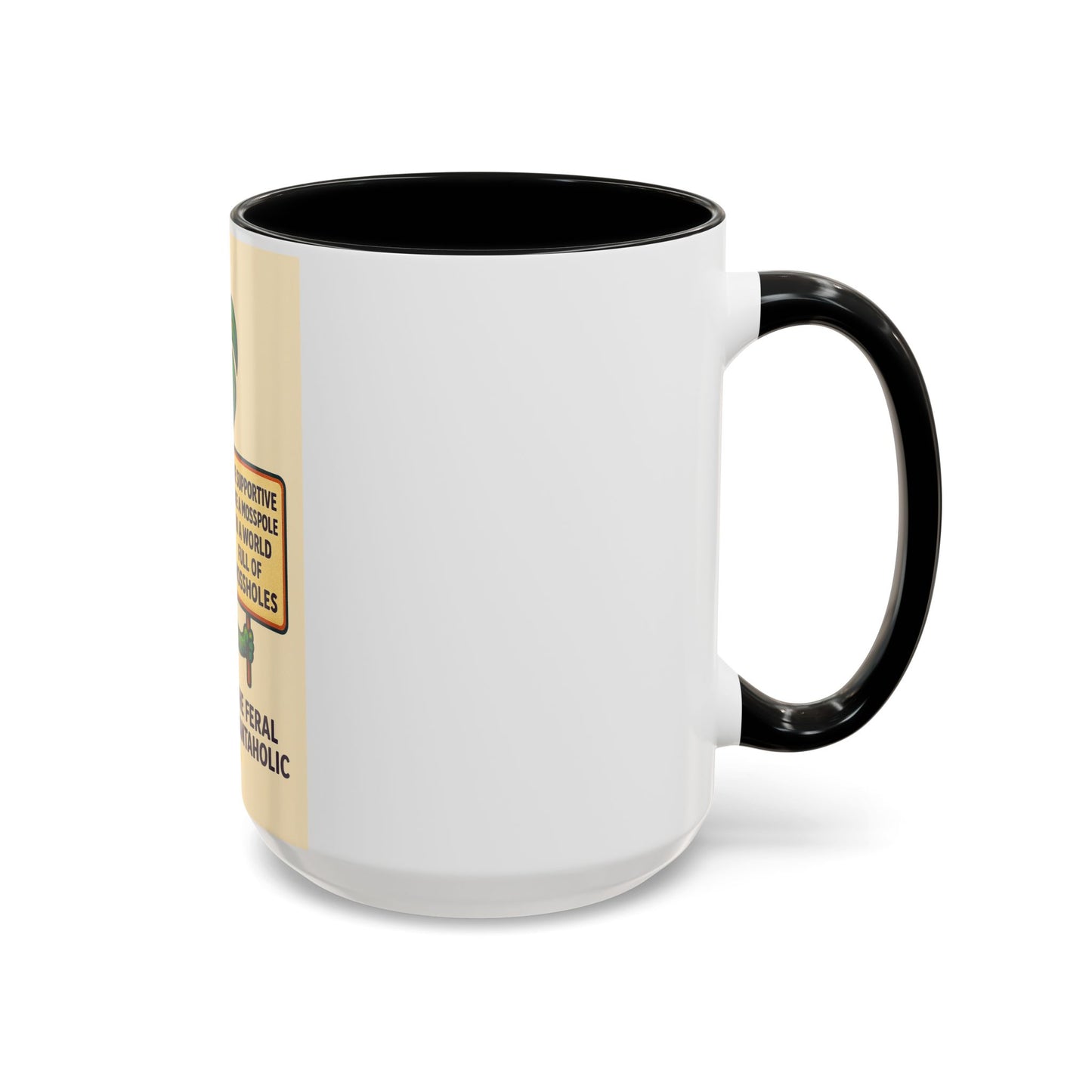 Feral Plantaholic Coffee Mug - Be Supportive Like a Moss Pole, Plant Lover Gift, Gardening Humor, Eco-friendly Mug, Unique Kitchenware