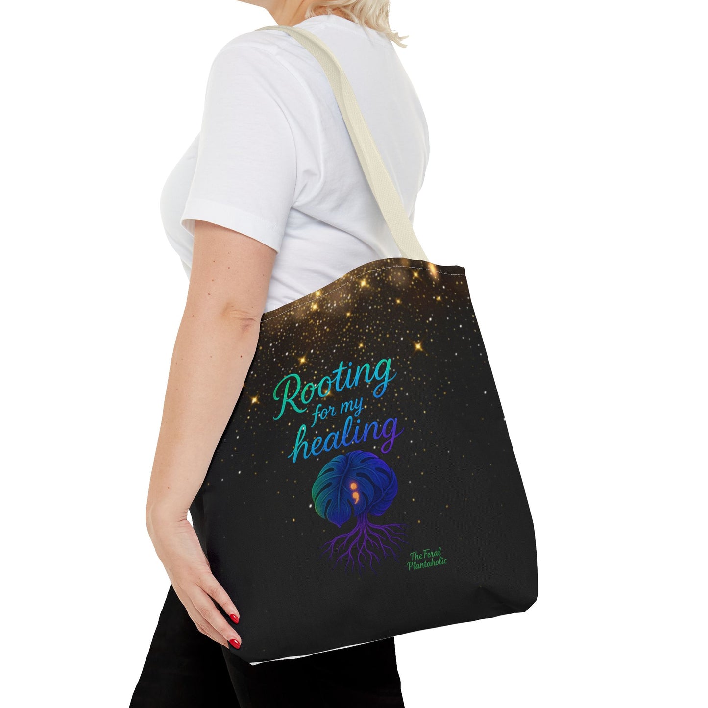 Healing Affirmation Tote Bag, Empowering Tote, Gift for Wellness, Inspirational Bag, Motivational Tote, Self-Care Accessory