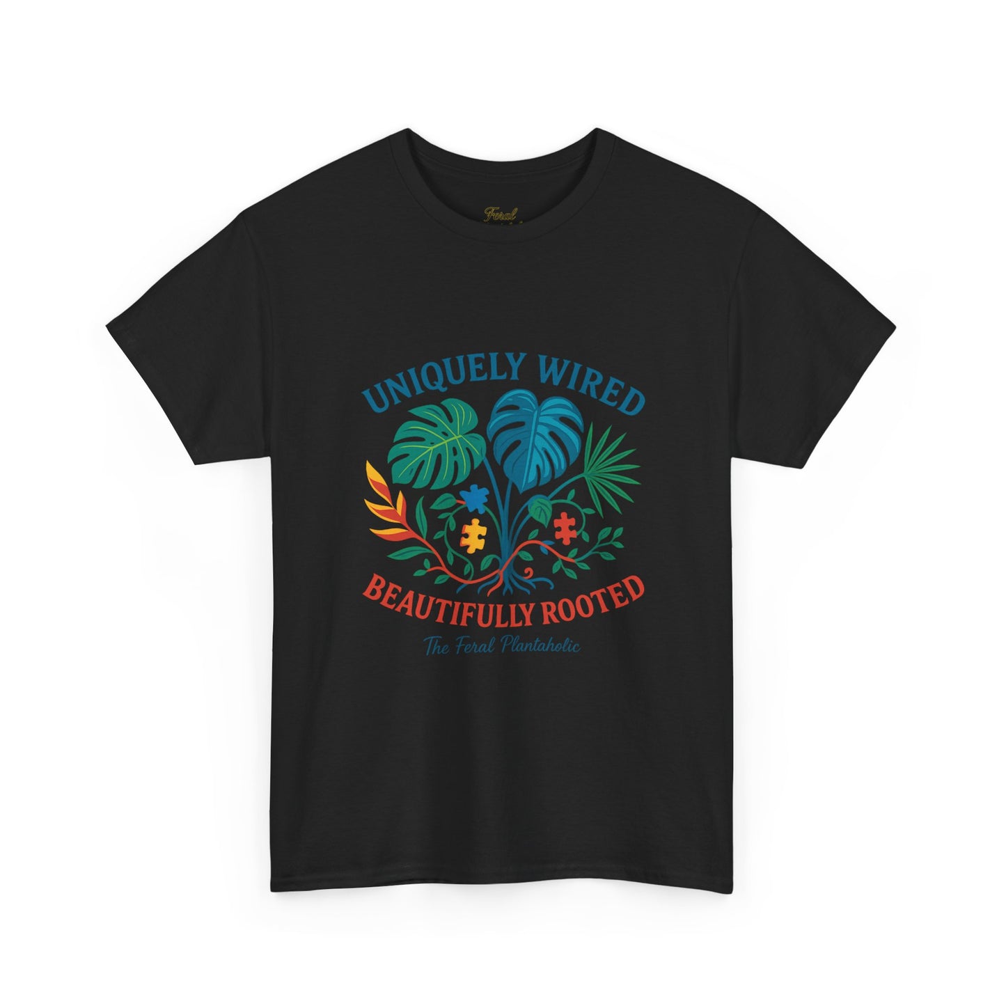 T-Shirt featuring 'Uniquely Wired, Beautifully Rooted' Design, Perfect Gift for Plant Lovers, Casual Wear, Eco-friendly Fashion, [...]