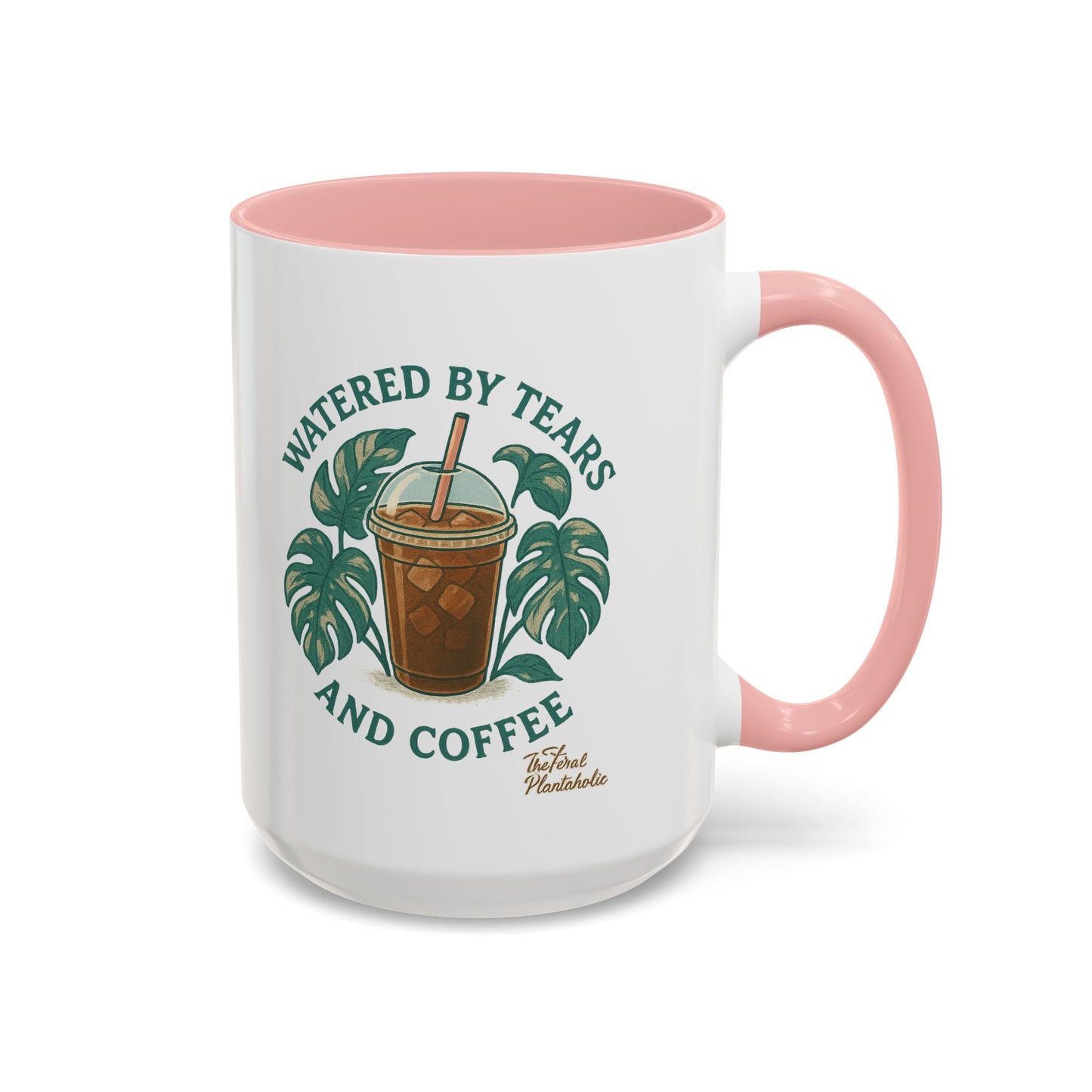 Watered by Tears and Coffee Mug, Funny Coffee Cup, Gift for Coffee Lovers, Inspirational Beverage Mug, Unique Kitchen Decor