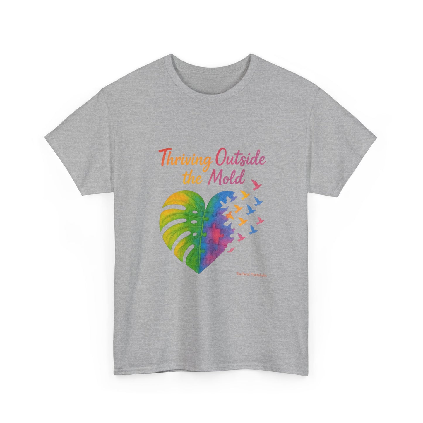 Colorful Inspirational T-Shirt, Unisex Heavy Cotton Tee for Moods, Casual Wear, Gifts for Friends, Self-Love, Spring Fashion