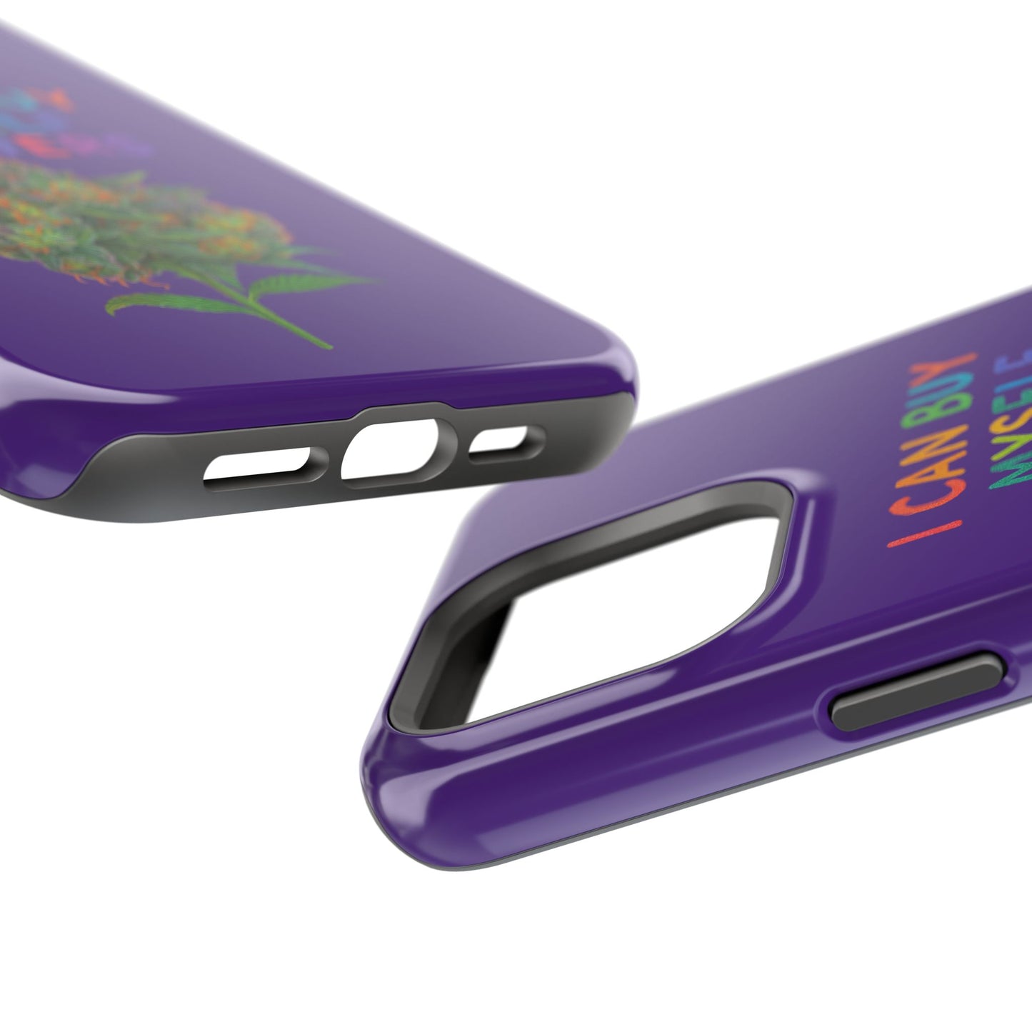 Impact-Resistant Phone Case — "I Can Buy Myself Flowers" Colorful Floral Statement