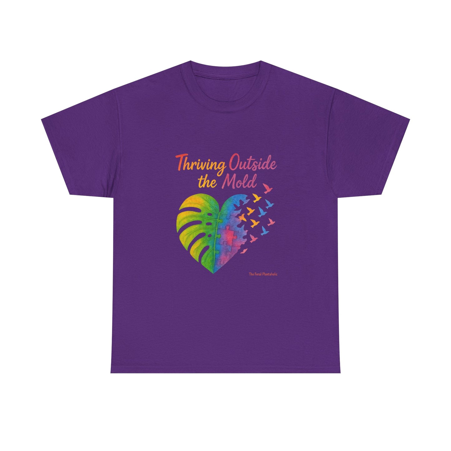 Colorful Inspirational T-Shirt, Unisex Heavy Cotton Tee for Moods, Casual Wear, Gifts for Friends, Self-Love, Spring Fashion