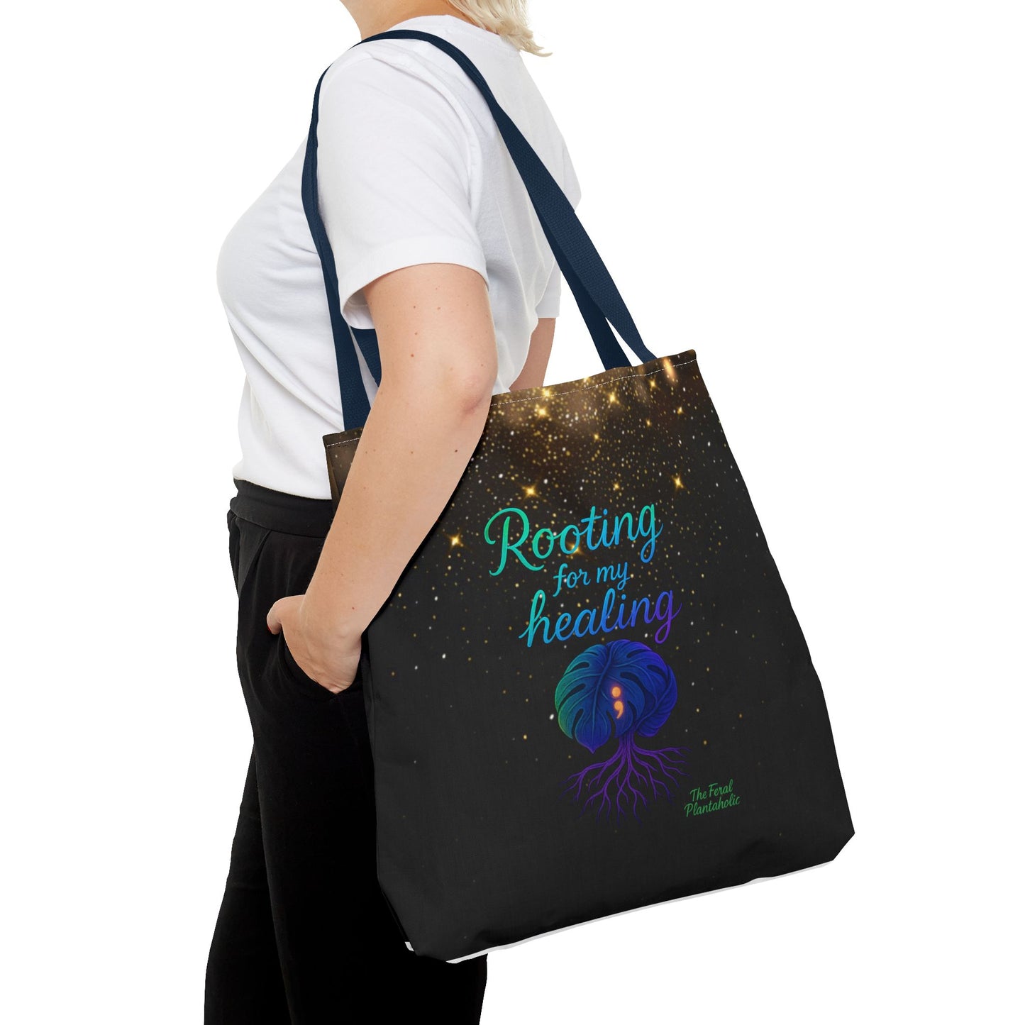Healing Affirmation Tote Bag, Empowering Tote, Gift for Wellness, Inspirational Bag, Motivational Tote, Self-Care Accessory