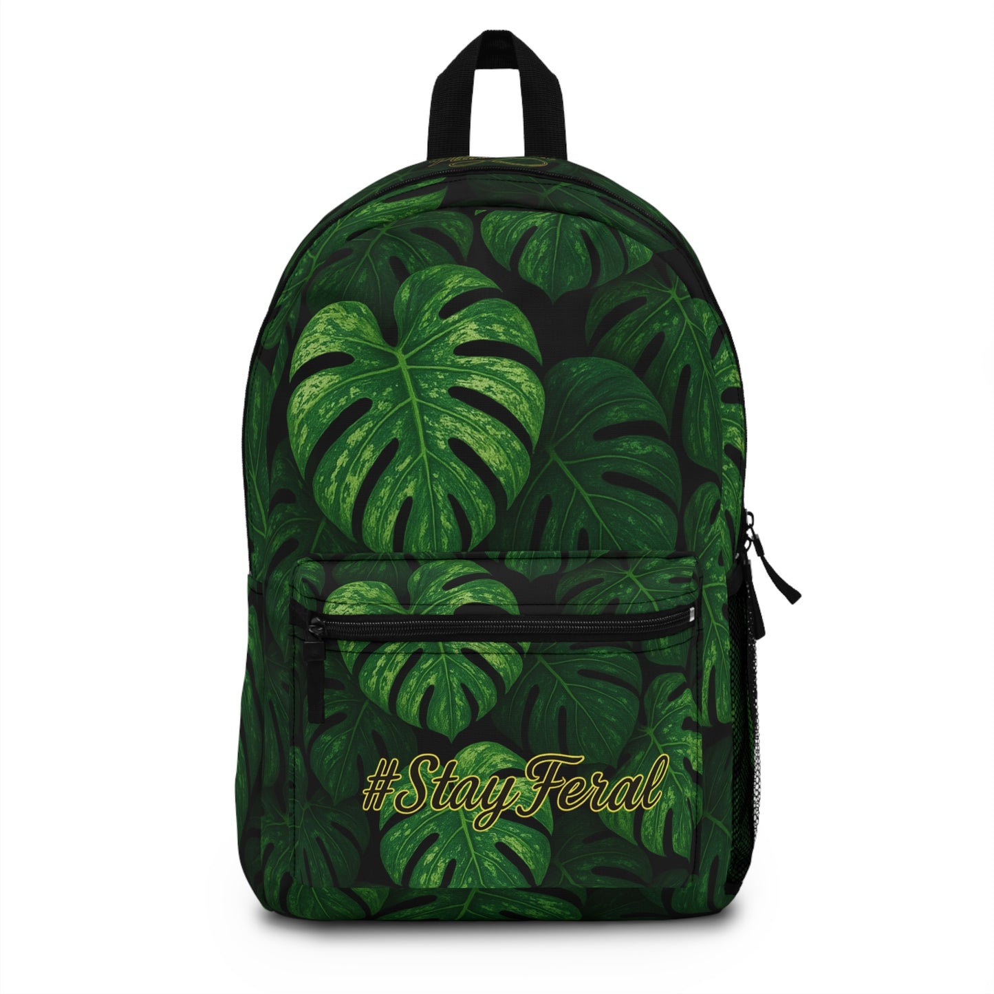 Tropical Leaf Print Backpack