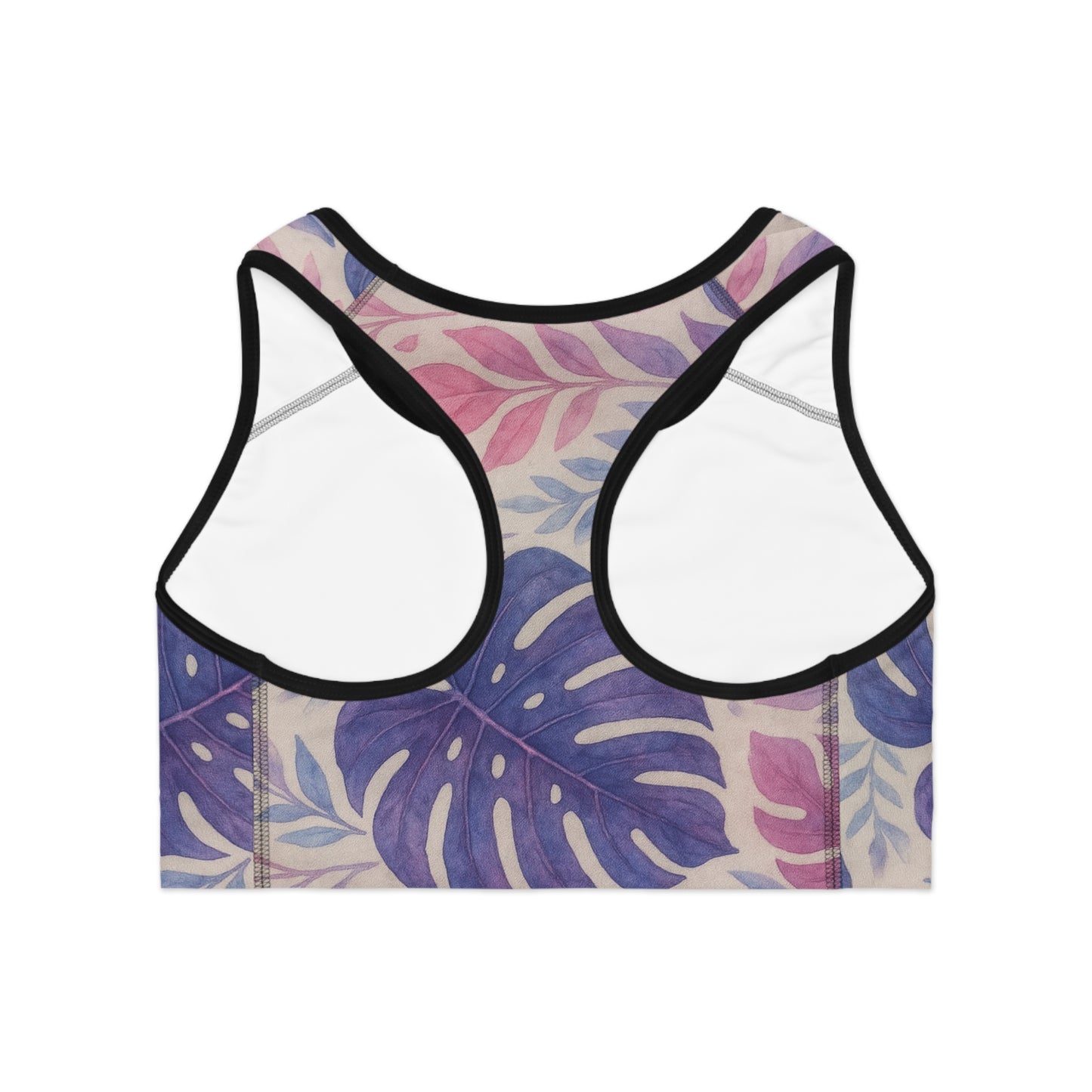 Tropical Leaves Sports Bra