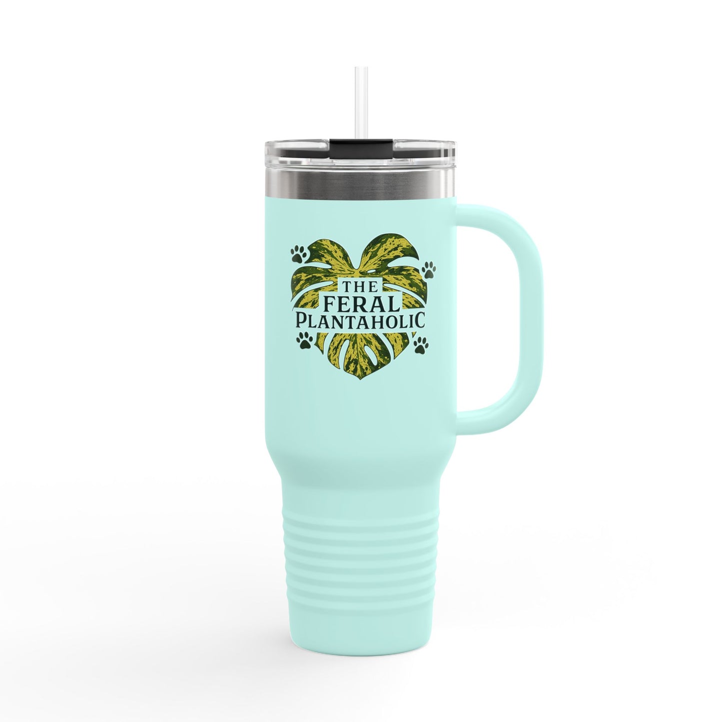 Feral Plantaholic Insulated Travel Mug, 40oz | Perfect for Plant Lovers, Eco-Friendly Drinkware, Gift for Gardeners, Nature [...]