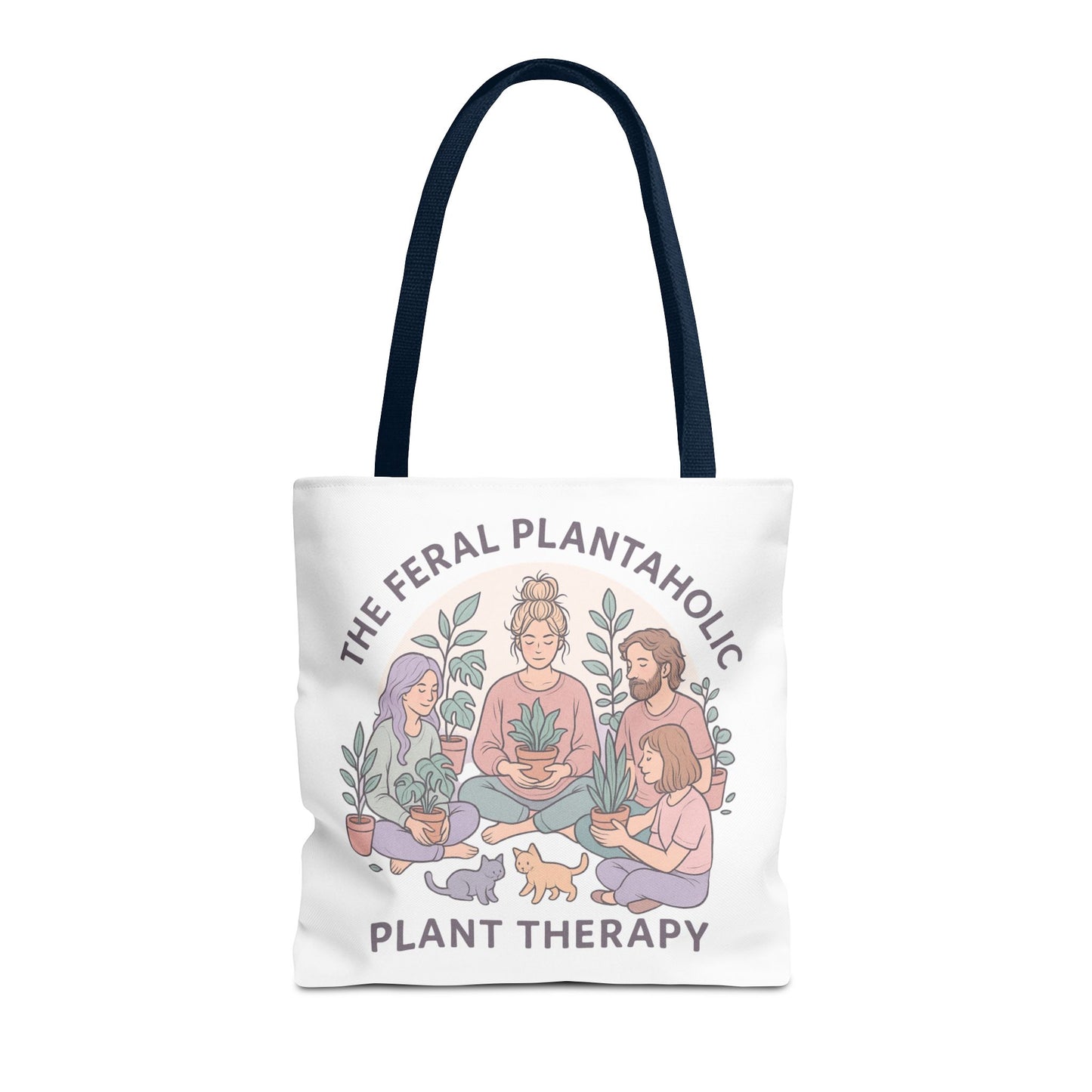 Feral Plantaholic Tote Bag, Plant Therapy Bag, Eco-Friendly Tote, Gifts for Gardeners, Plant Lover Accessories, Boho Style