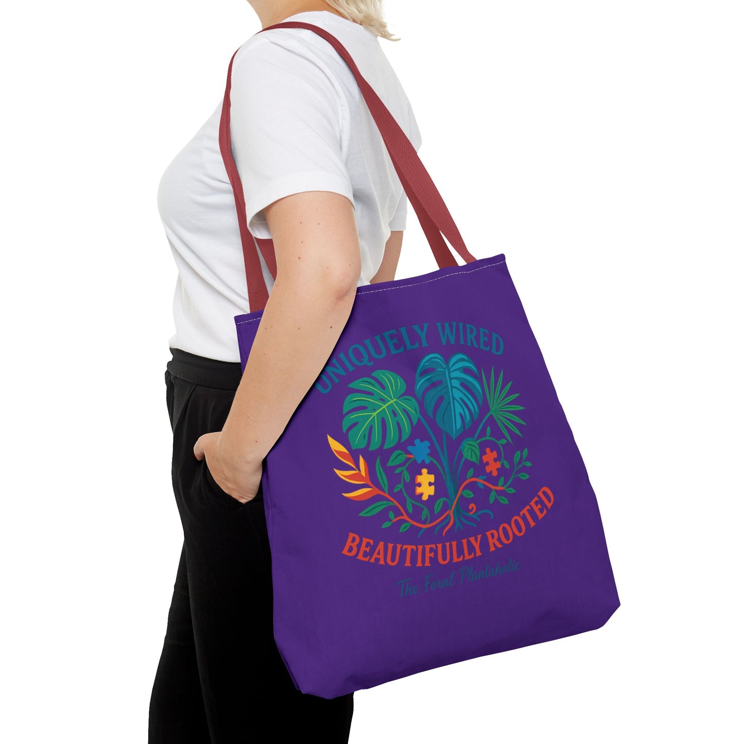 Vibrant Tropical Tote Bag - Uniquely Wired, Beautifully Rooted