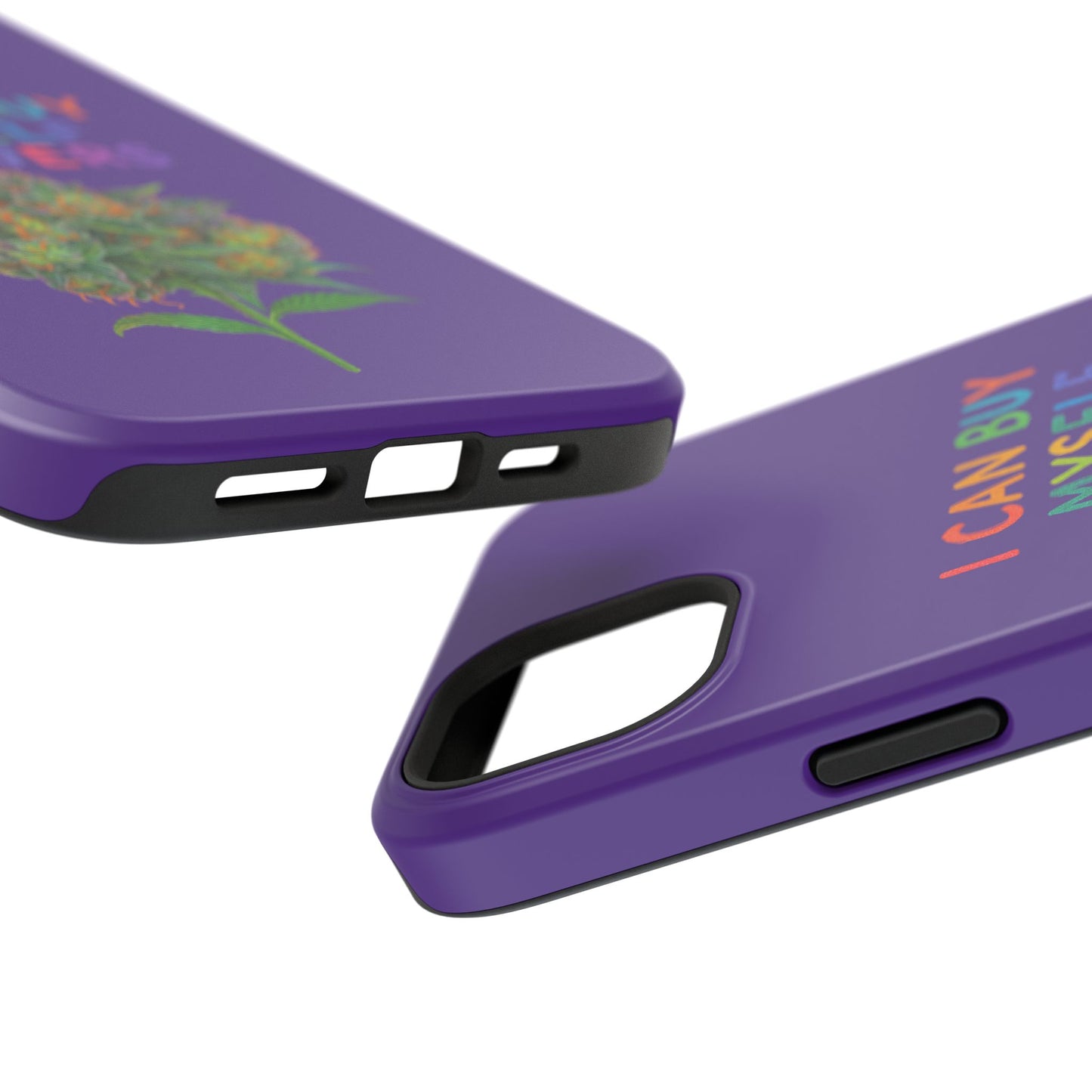 Impact-Resistant Phone Case — "I Can Buy Myself Flowers" Colorful Floral Statement