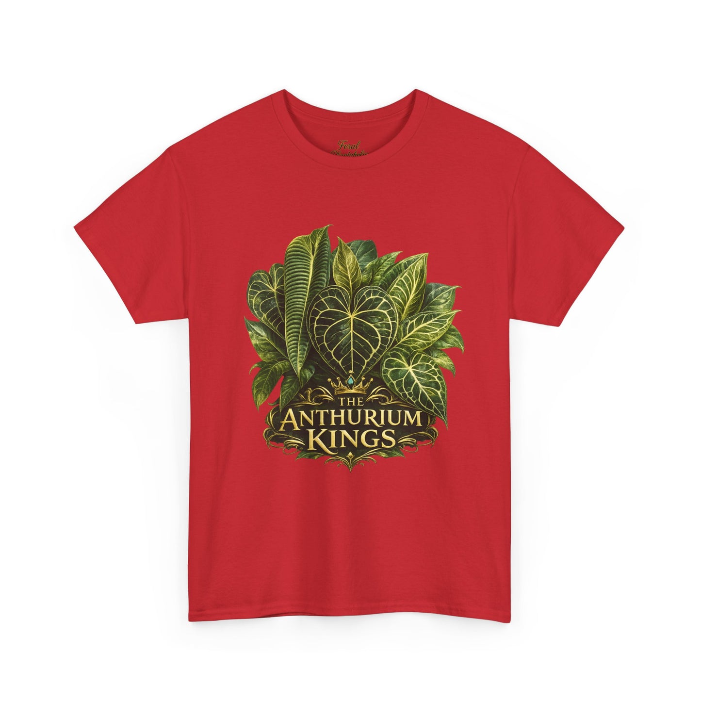 Anthurium Kings Tee — Botanical Green Leaf Plant Lover T-Shirt