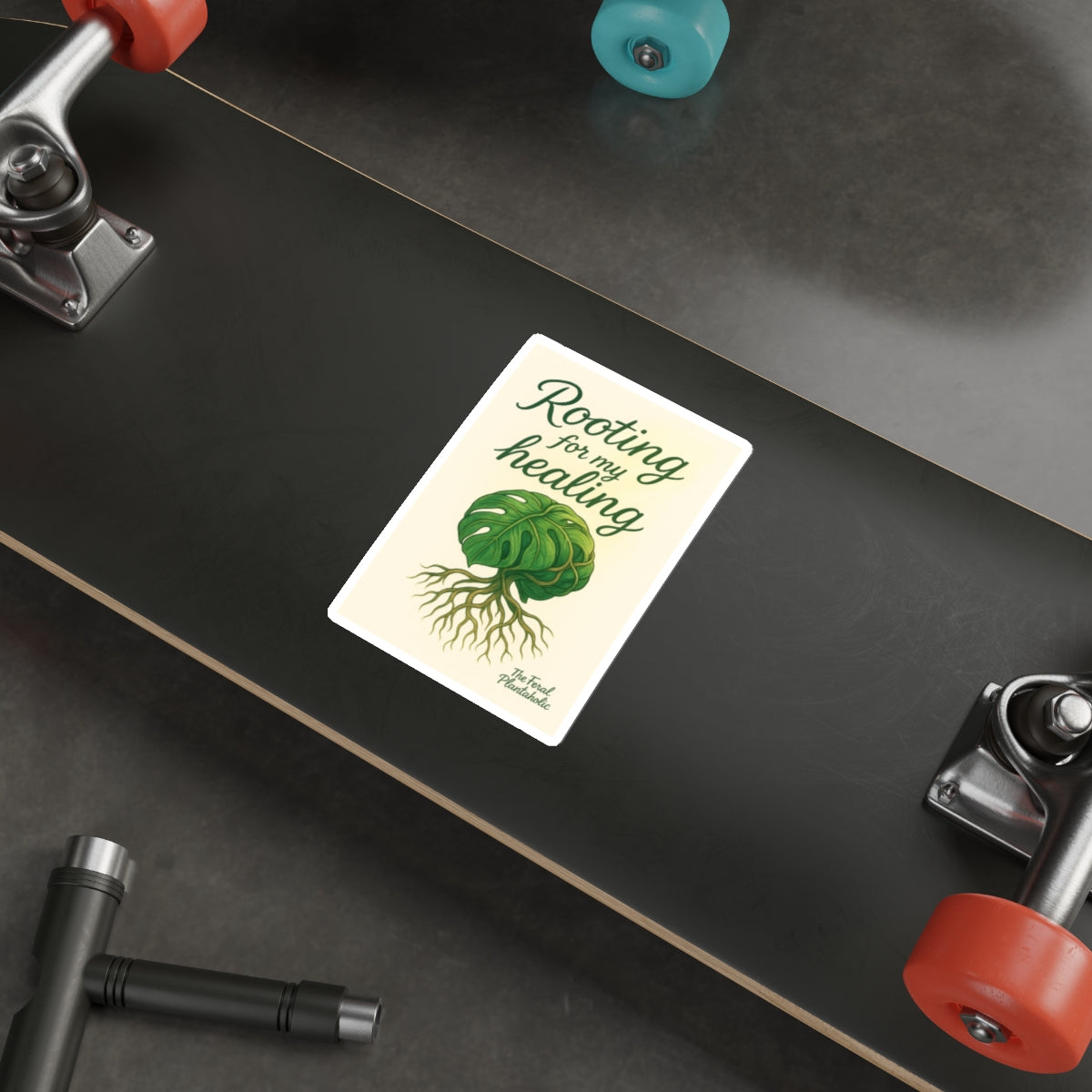 Rooting for My Healing Die-Cut Stickers - Inspirational Plant Design
