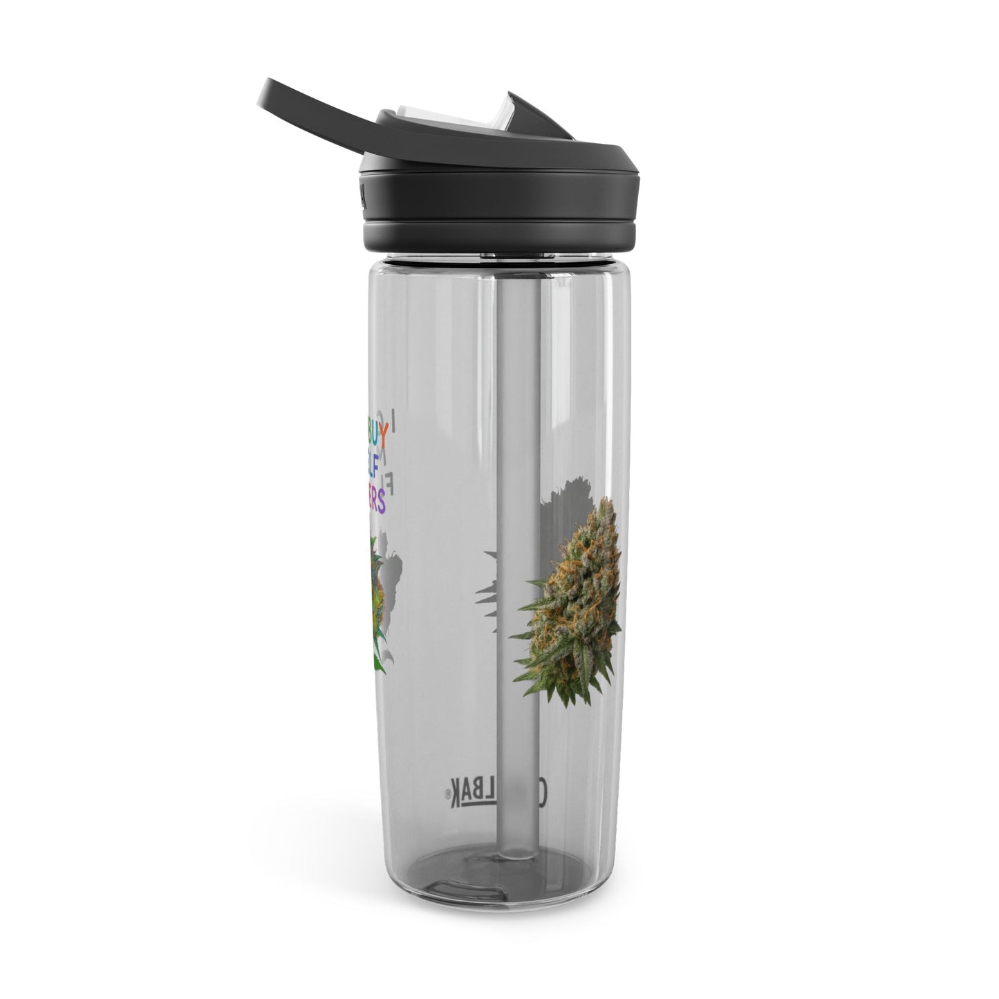 I Can Buy Myself Flowers CamelBak Water Bottle — 20/25oz Clear Motivational Hydration Bottle